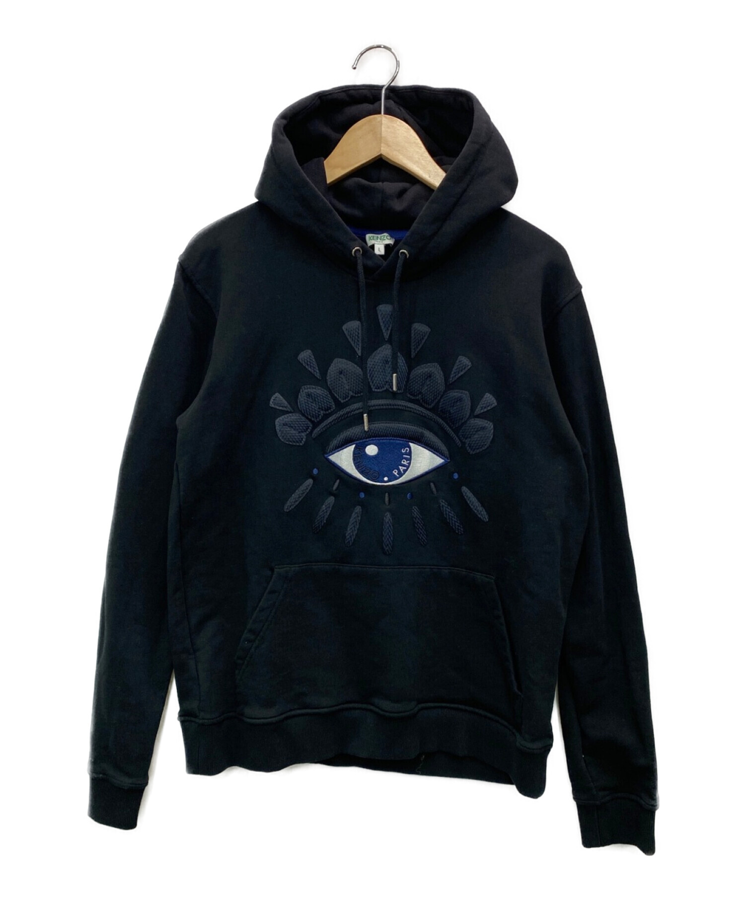 中古・古着通販】KENZO (ケンゾー) プルオーバーパーカー ブラック 