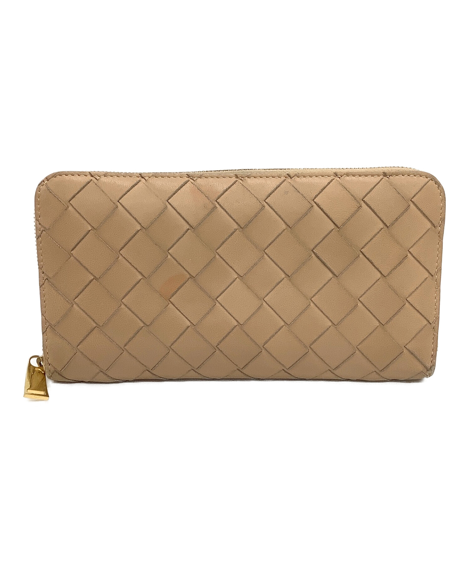 BOTTEGA VENETA ベージュ 長財布 BOTTEGA VENETA】ボッテガヴェネタ／長財布／ベージュ／アーモンド