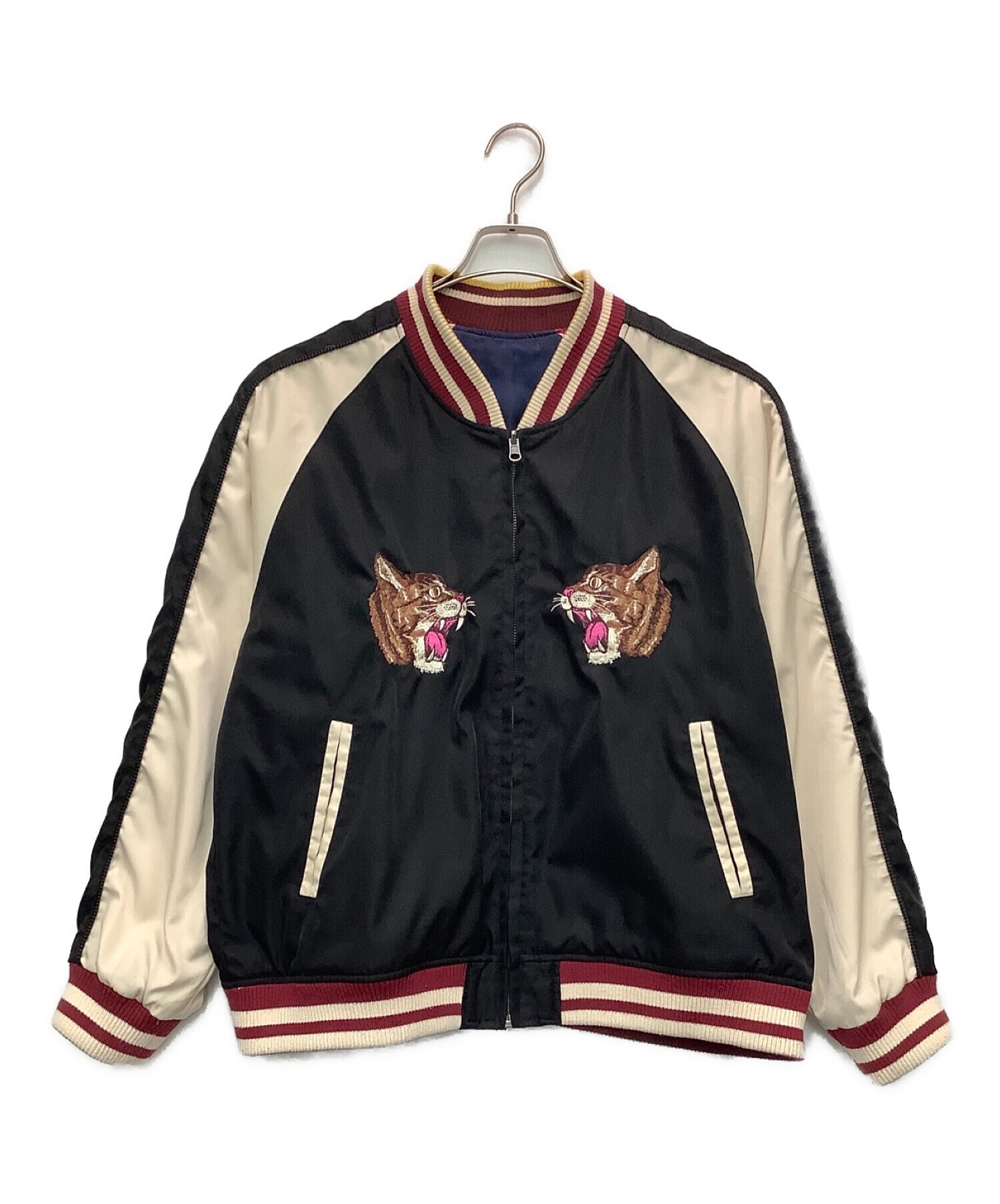 美品】glamb グラム スタジャン メルトン×レザー レザージャケット