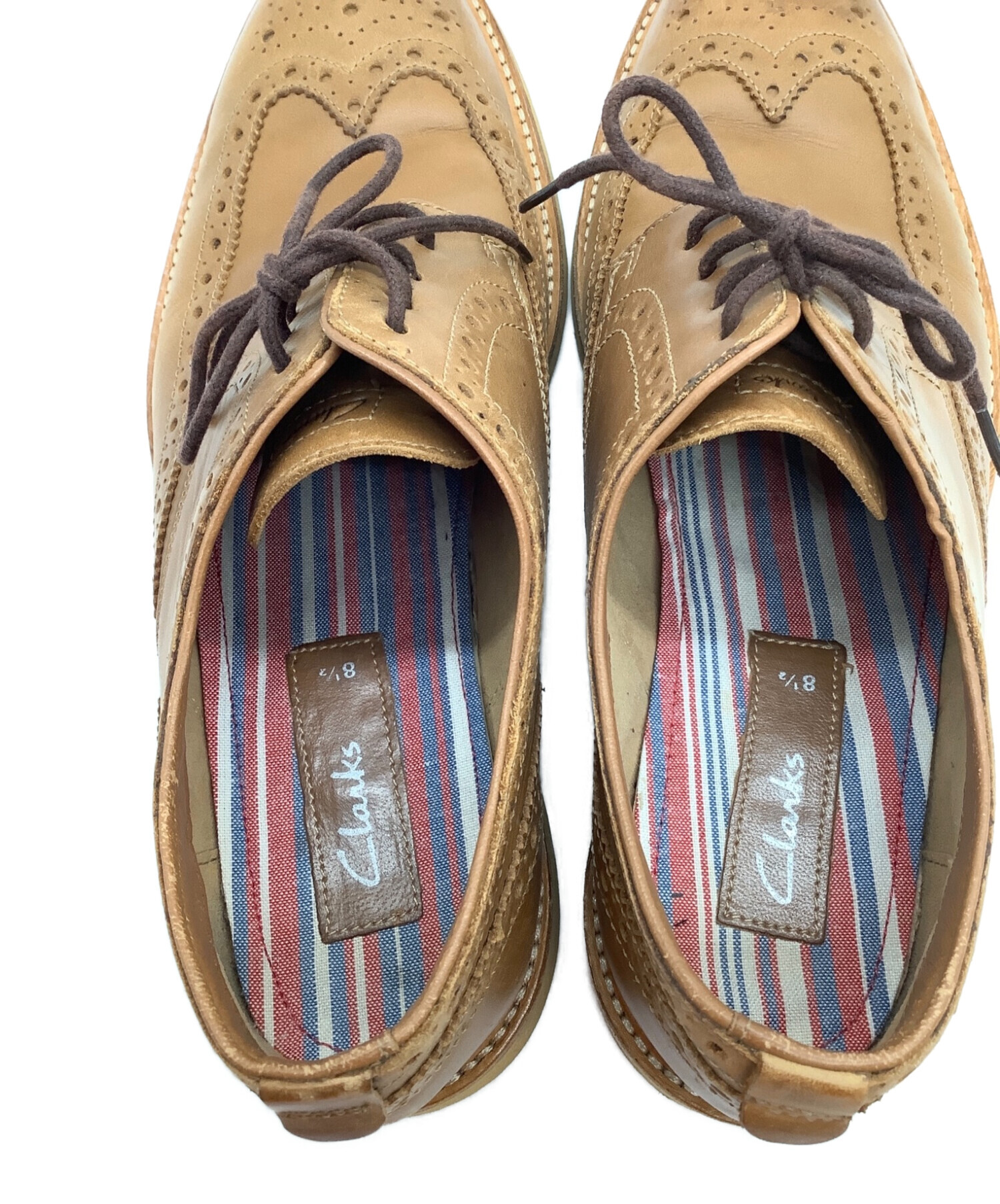 中古・古着通販】CLARKS (クラークス) ドレスシューズ ブラウン サイズ 