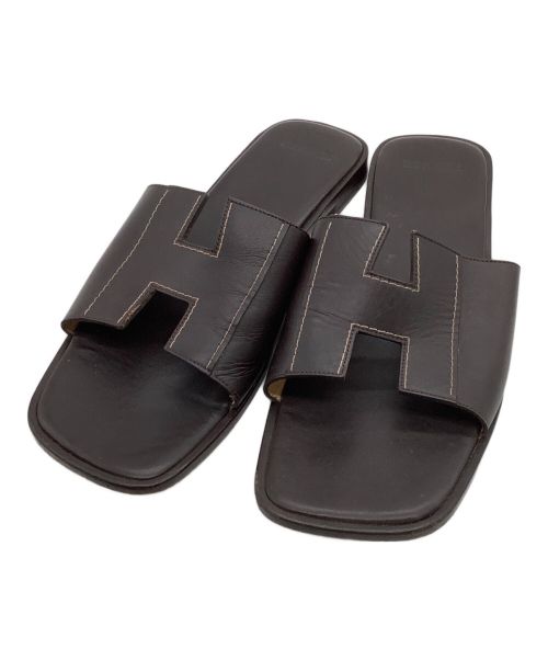 中古・古着通販】HERMES (エルメス) サンダル ブラウン サイズ:40 