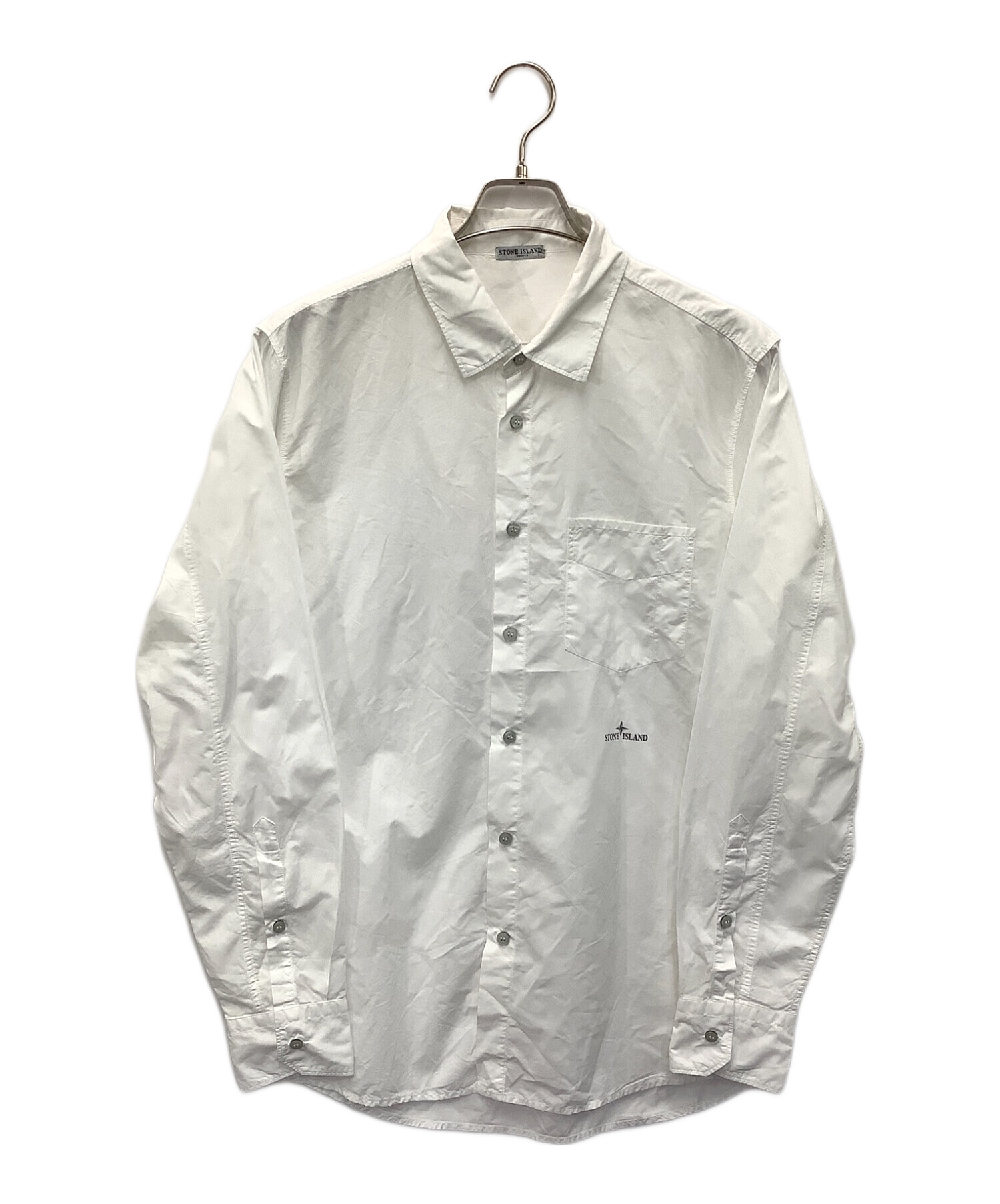 中古・古着通販】STONE ISLAND (ストーンアイランド) シャツ ホワイト  