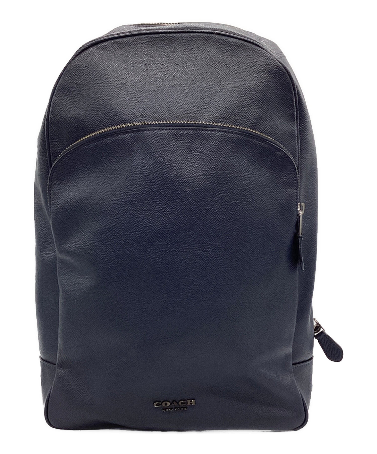 中古・古着通販】COACH (コーチ) レザーリュック ネイビー｜ブランド  