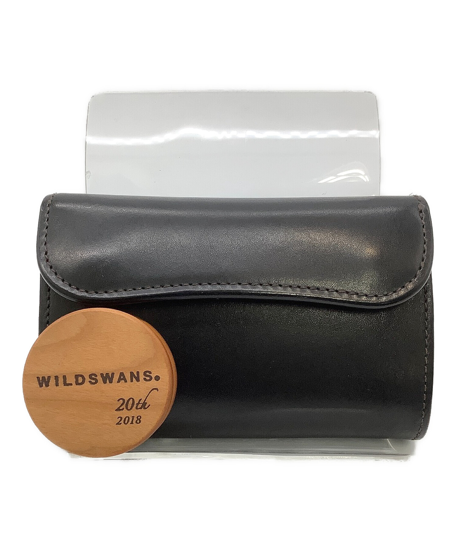 中古・古着通販】WILDSWANS (ワイルドスワンズ) 3つ折り財布 ブラック