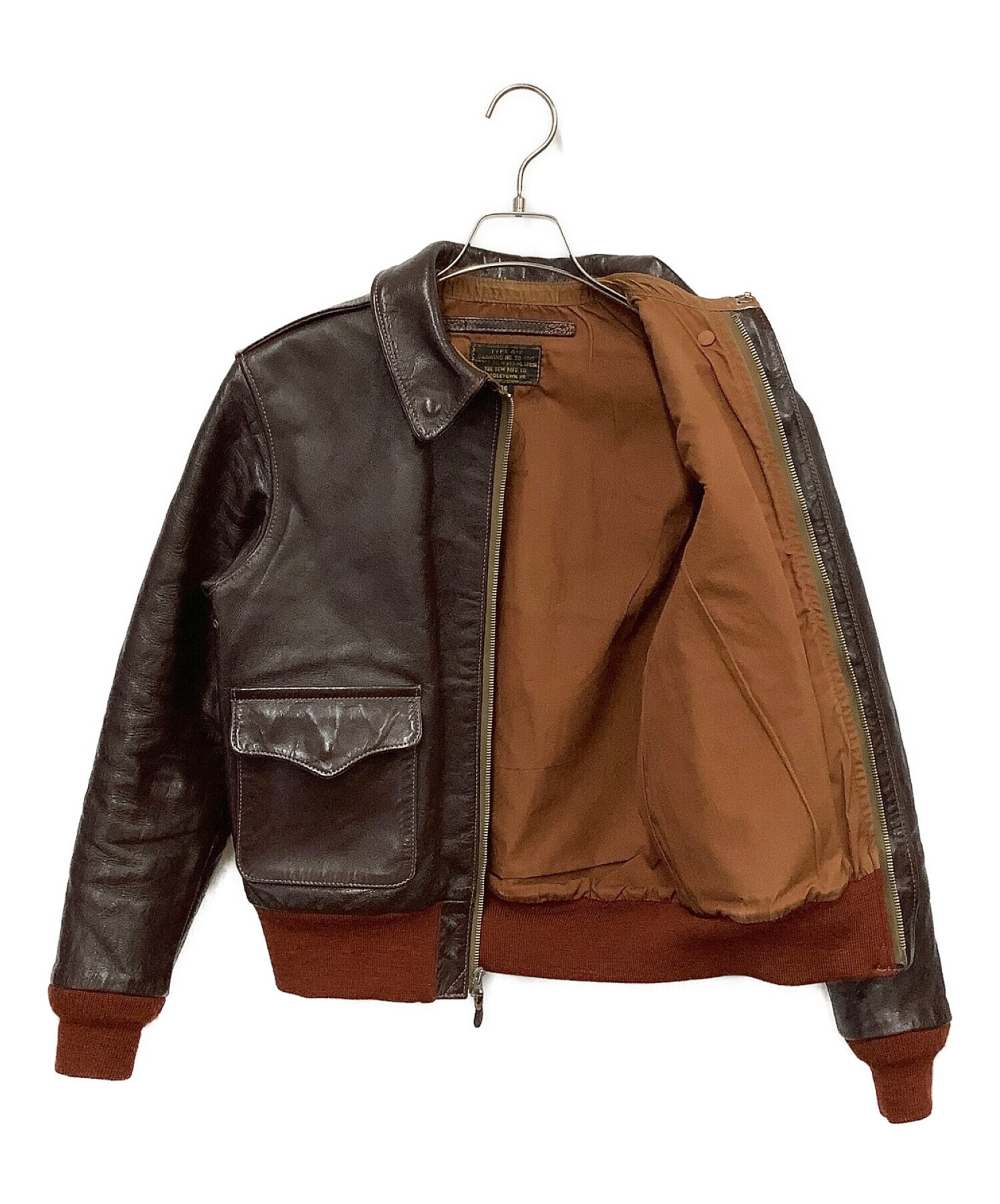 THE FEW フライトジャケット A-2 美品 ラフウエア 38 ミリタリー 本革 