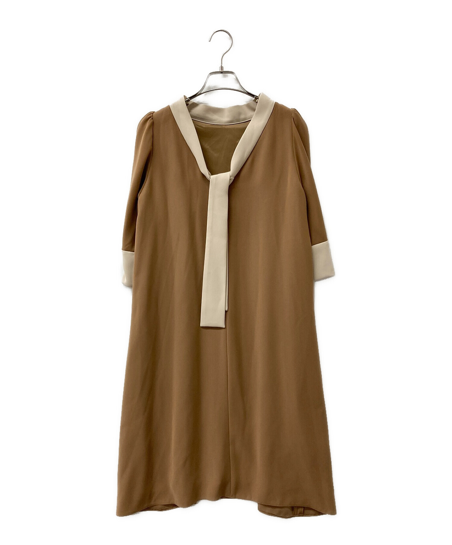 中古・古着通販】CELFORD (セルフォード) ボウタイAラインワンピース  