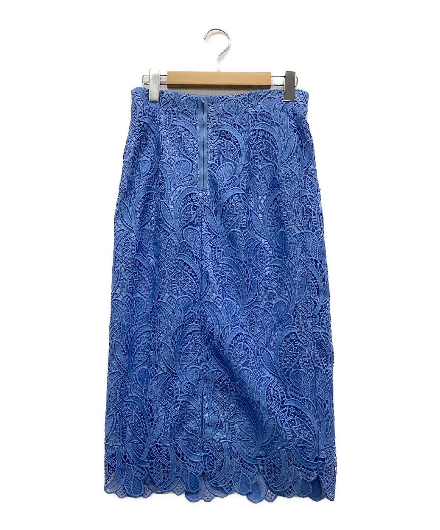 中古・古着通販】ANAYI (アナイ) レーススカート スカイブルー サイズ  