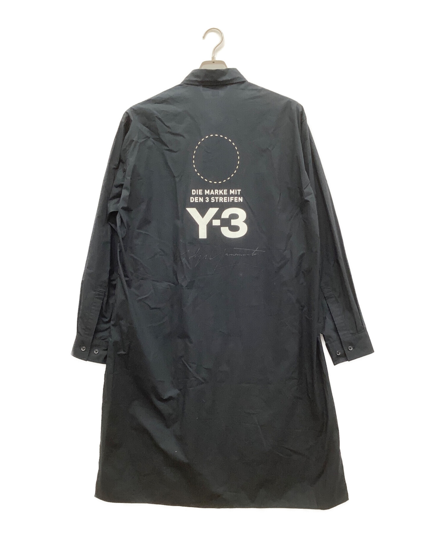 中古・古着通販】Y-3 (ワイスリー) バックロゴプリント ロングボタン 