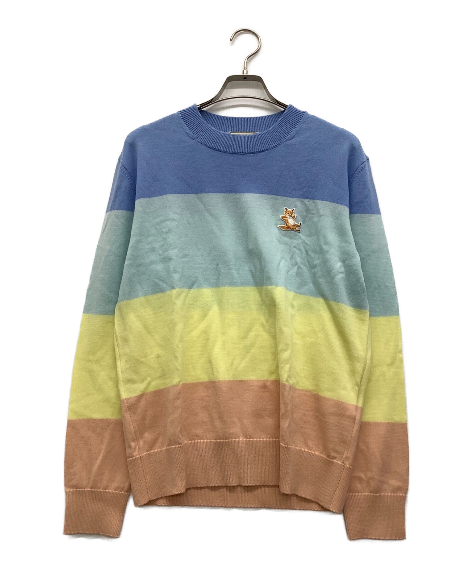 D221581 MAISON KITSUNE レインボートライアングルフォックス D221581 MAISON KITSUNE レインボートライアングルフォックス