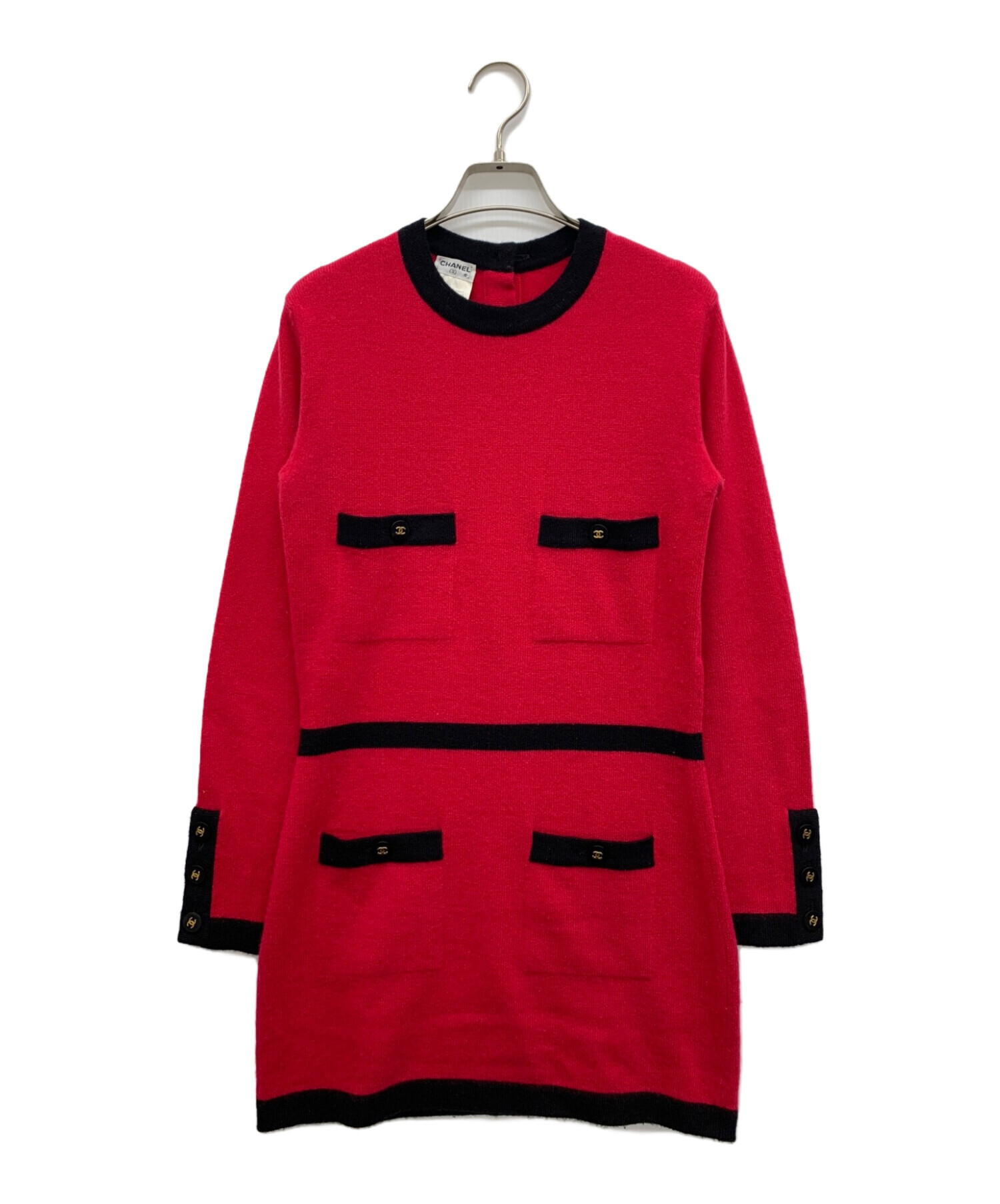 中古・古着通販】CHANEL (シャネル) カシミヤニットワンピース 