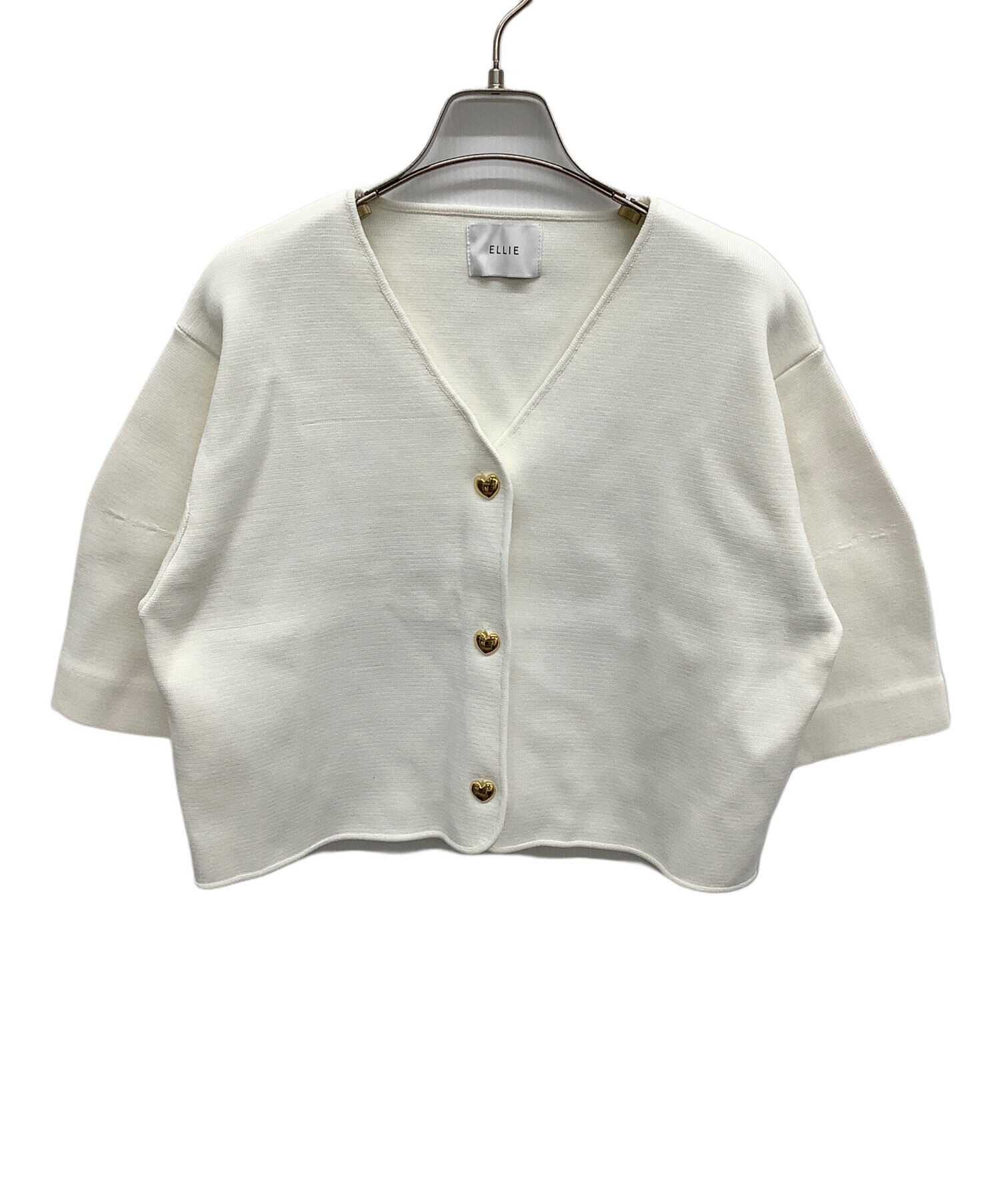 新品 ELLIE エリー ハートボタンカーディガン　黒 ブラック 新品 ELLIE エリー ハートボタンカーディガン 黒 ブラック