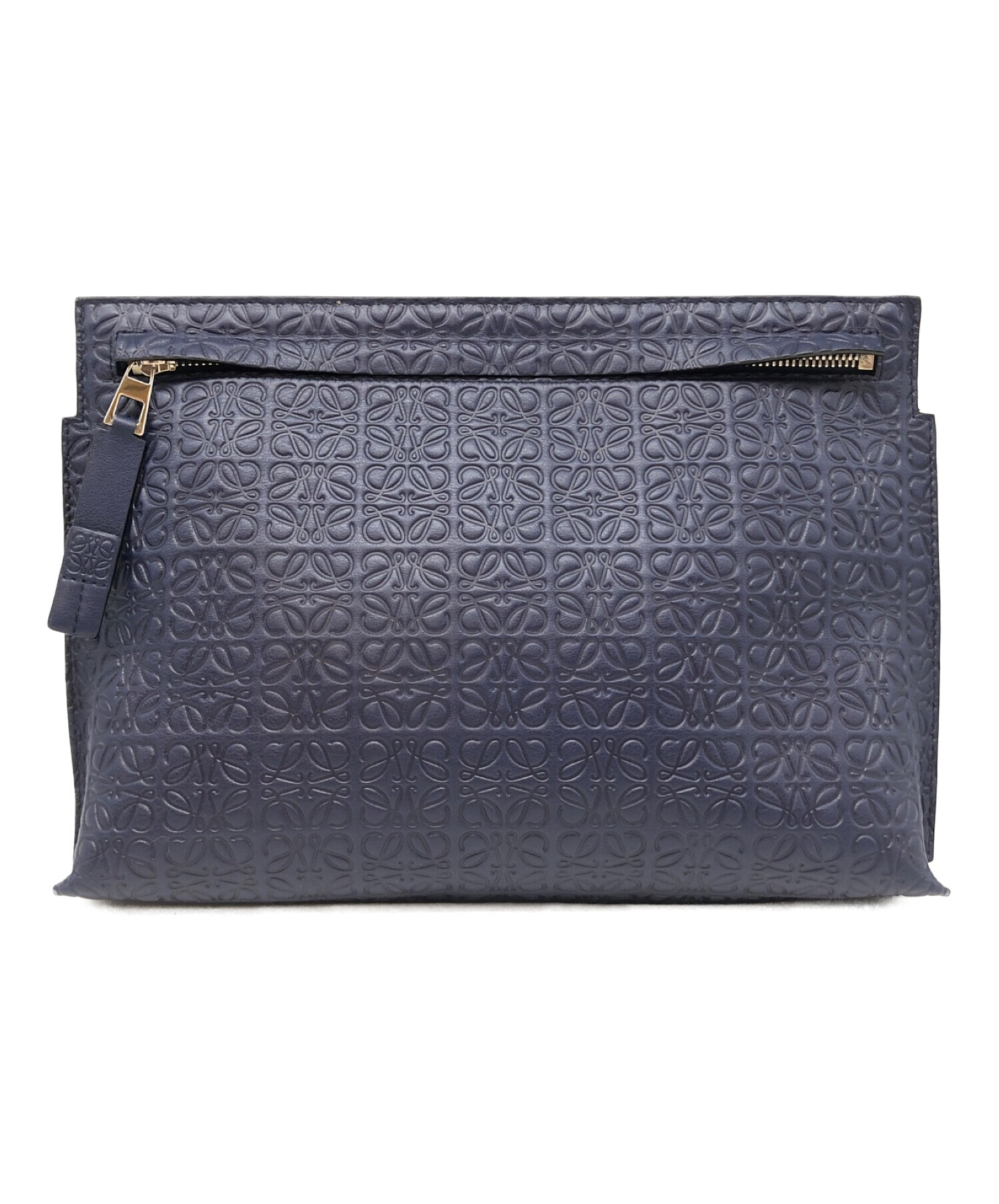中古・古着通販】LOEWE (ロエベ) クラッチバッグ ネイビー｜ブランド 