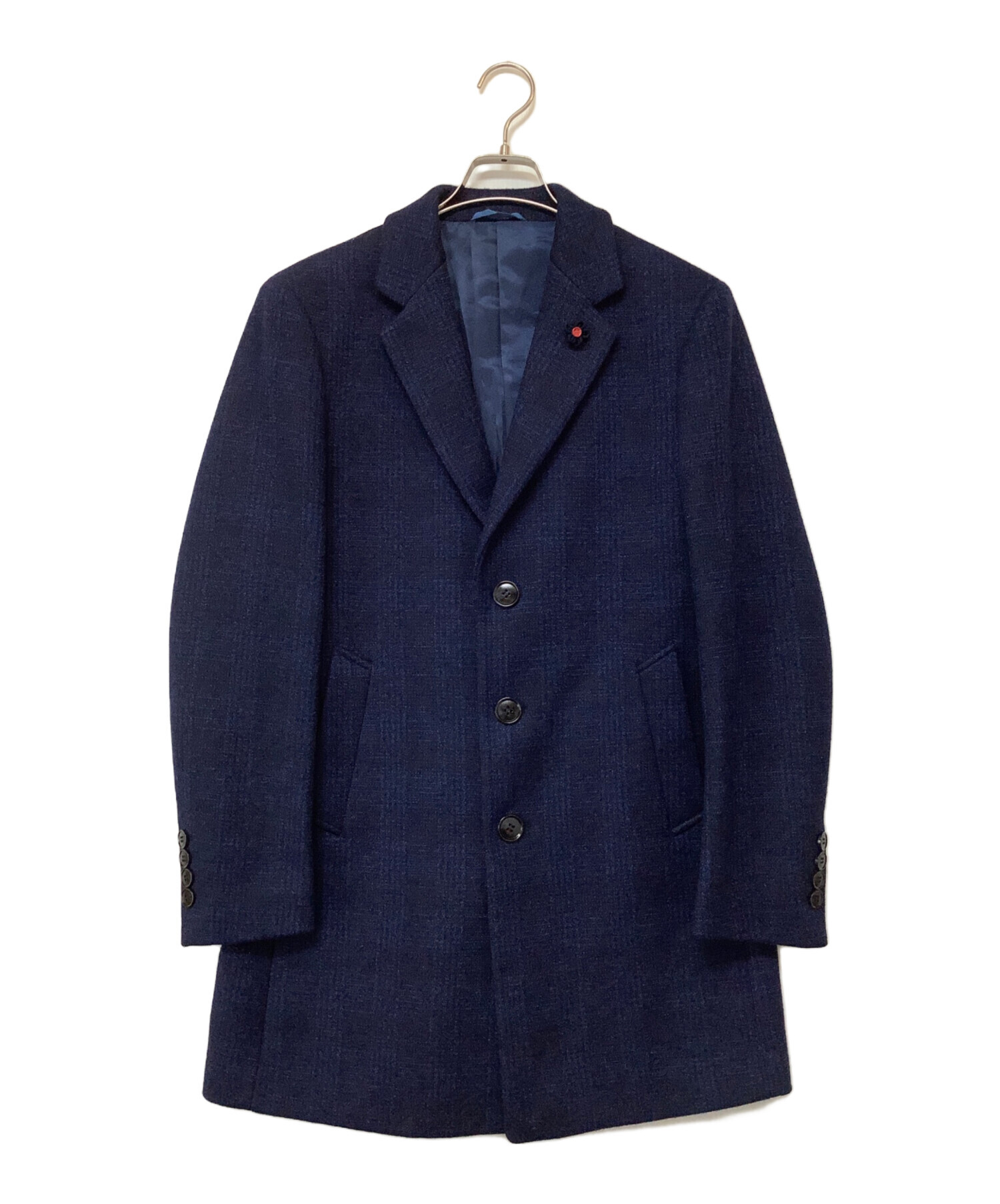 バーバリーブルーレーベル アンゴラ混 ロングコート フレア Aライン