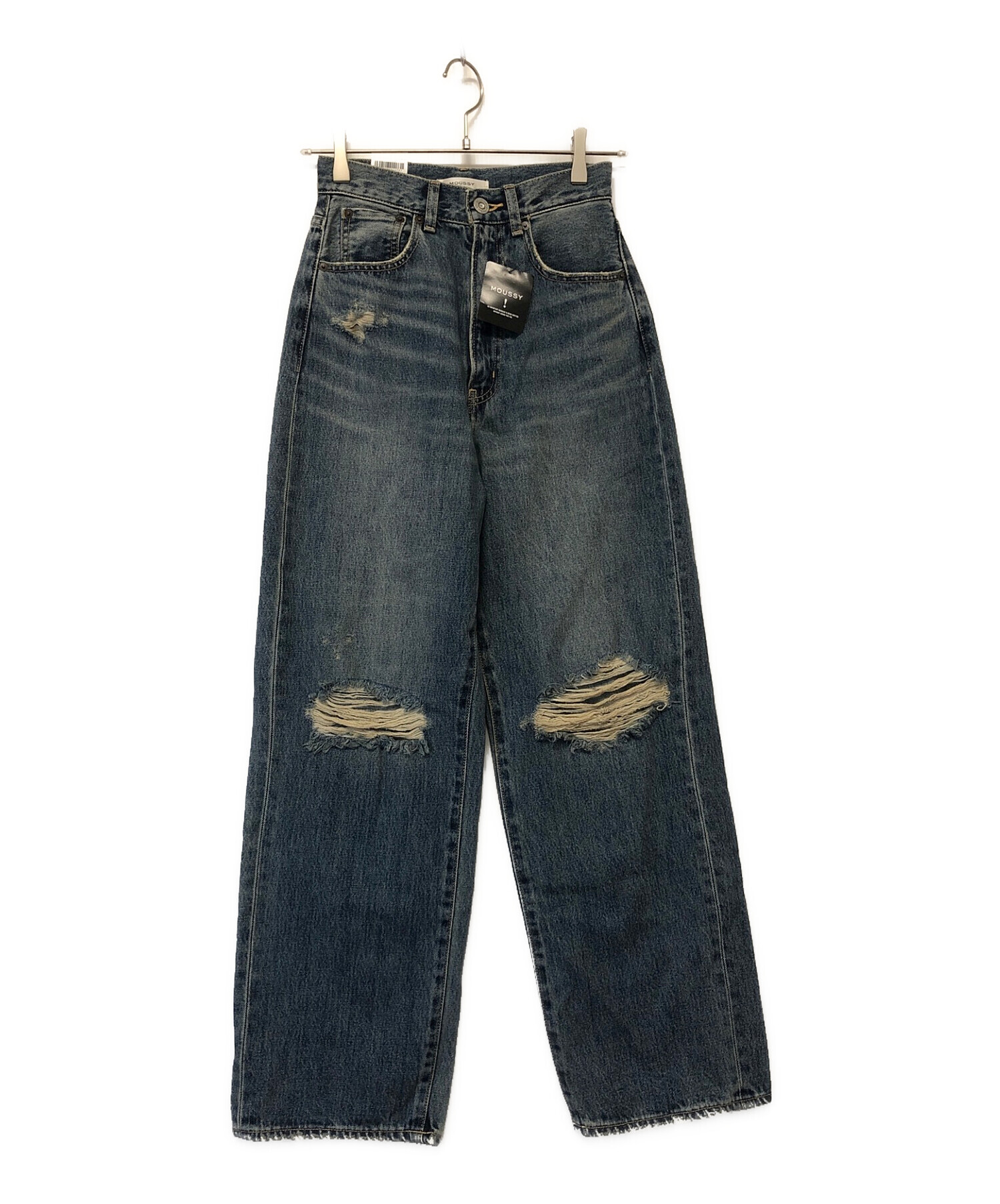 中古・古着通販】moussy (マウジー) デニムパンツ インディゴ サイズ  