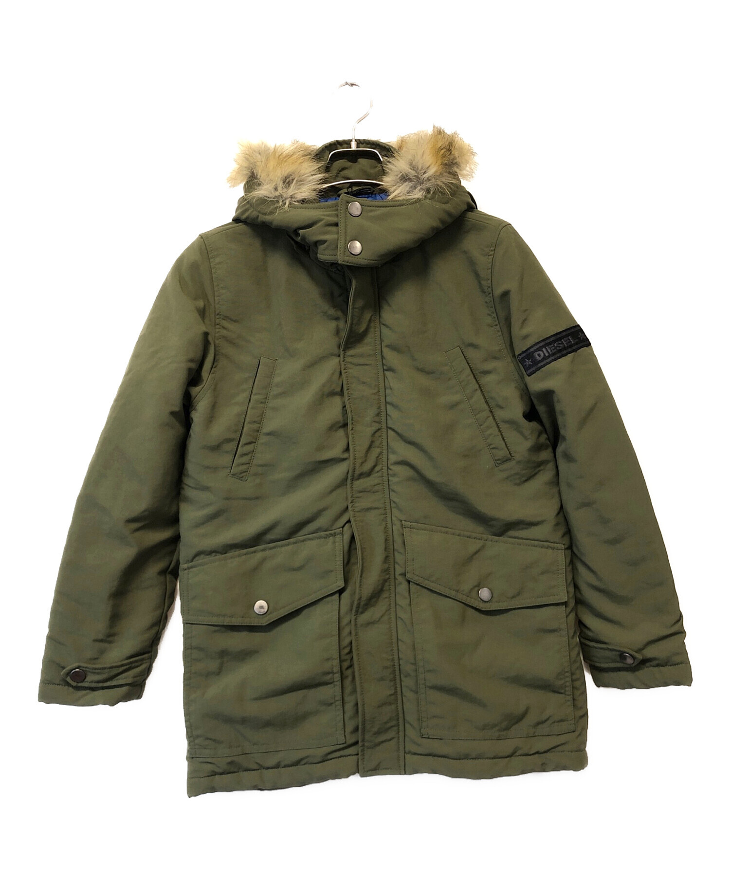 中古・古着通販】DIESEL (ディーゼル) ミリタリージャケット グリーン 