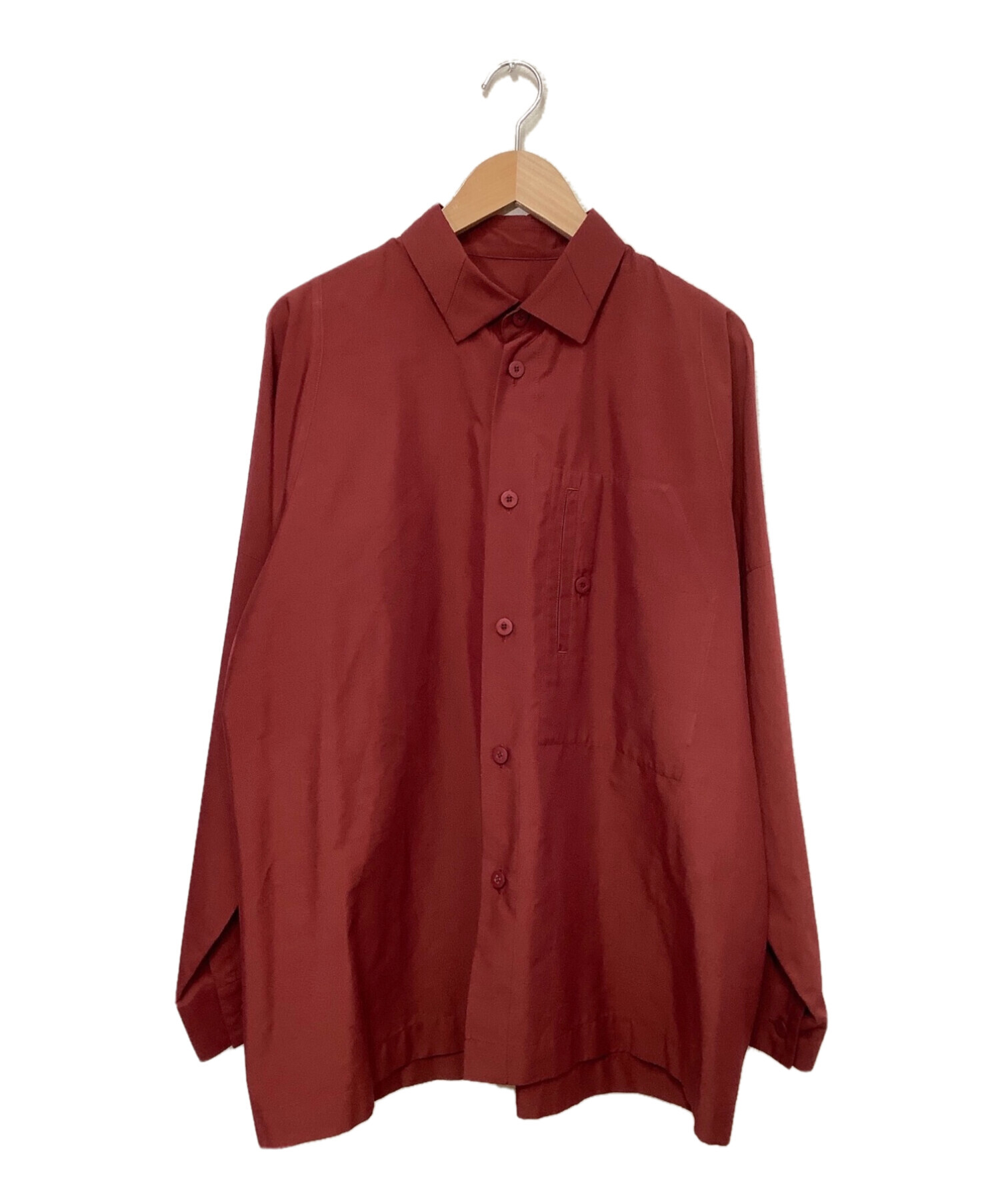 中古・古着通販】ISSEY MIYAKE (イッセイミヤケ) 長袖シャツ レッド 