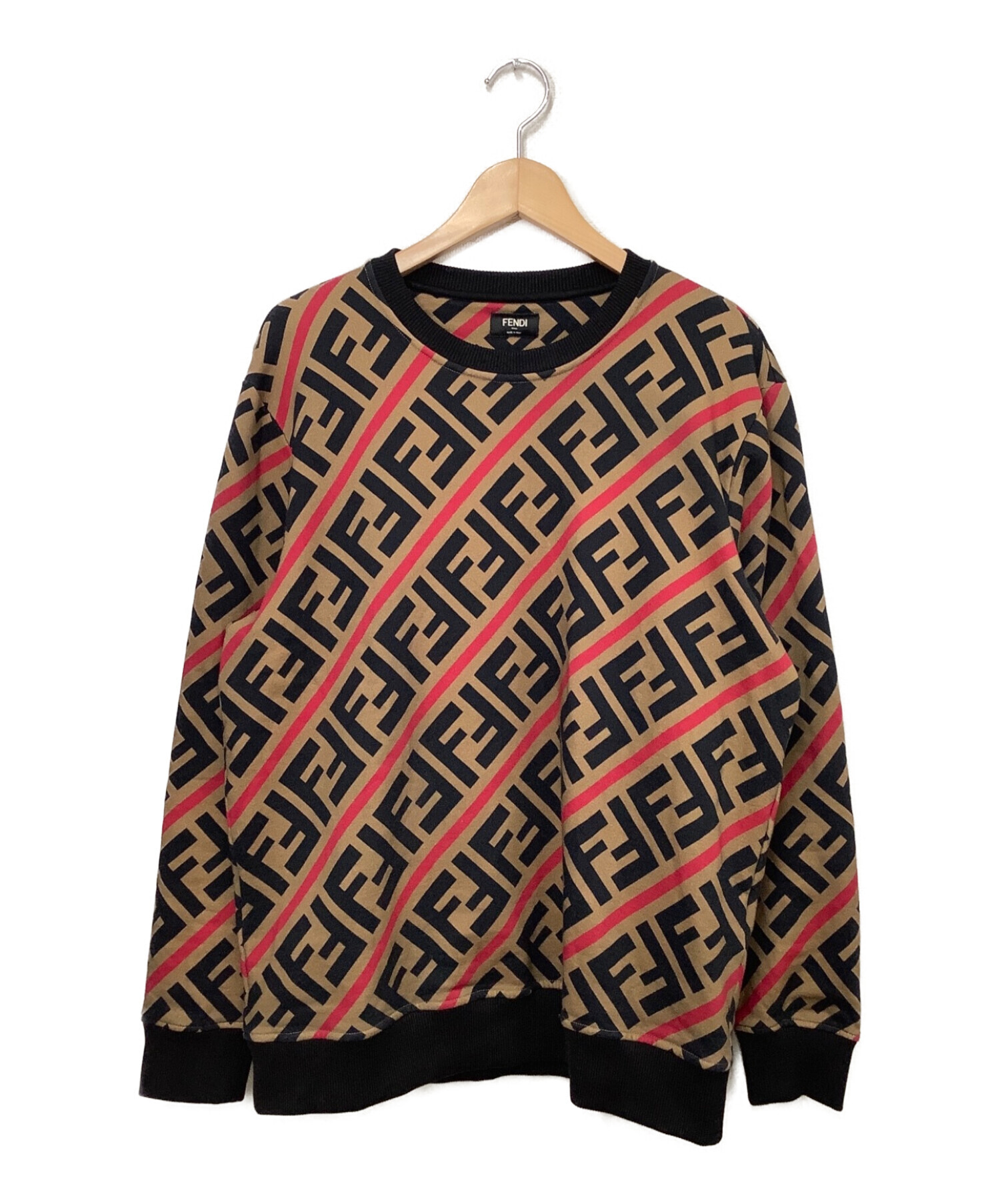 中古・古着通販】FENDI (フェンディ) ズッカ柄スウェット ブラウン 