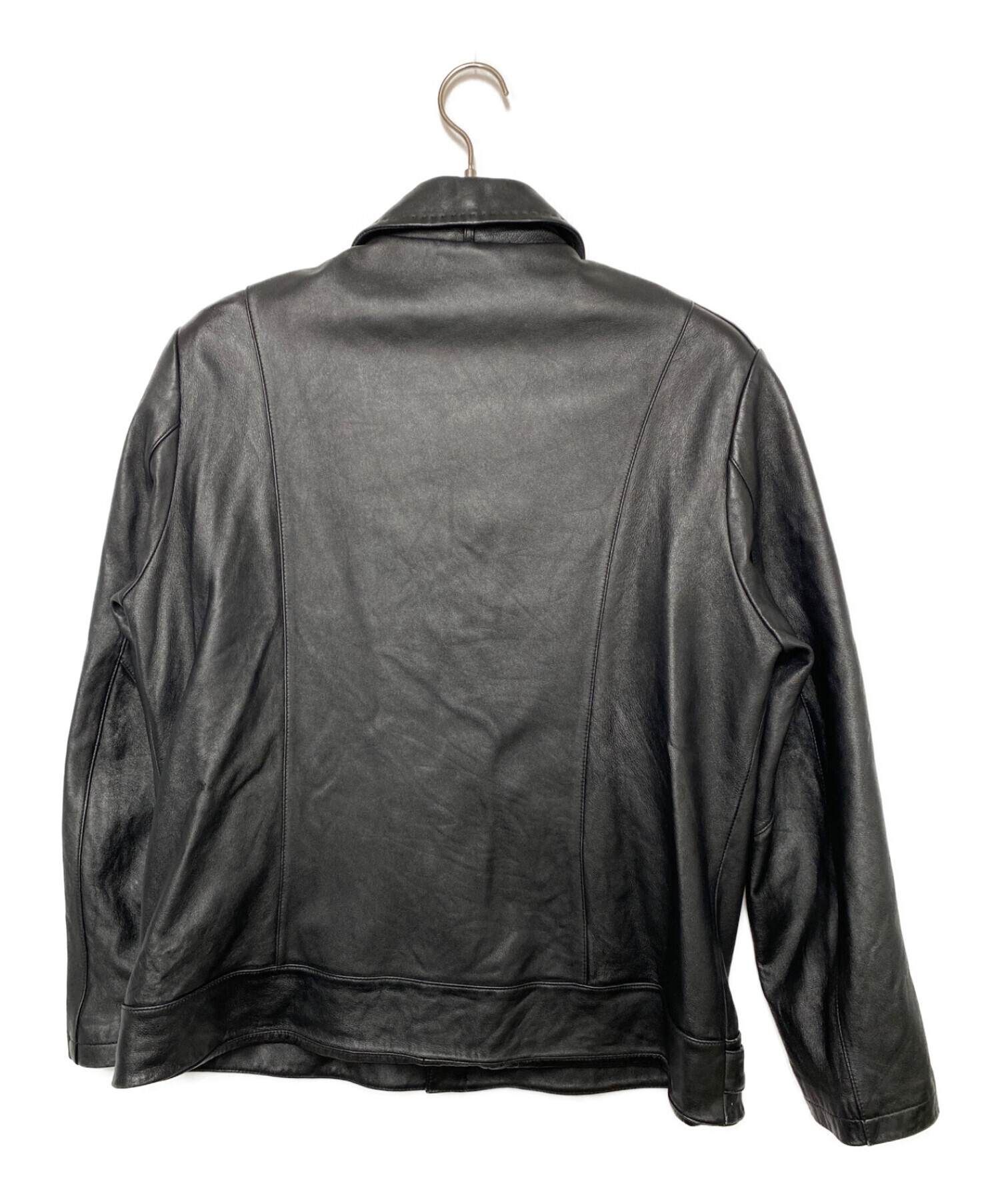 中古・古着通販】BALMAIN (バルマン) レザージャケット ブラック 