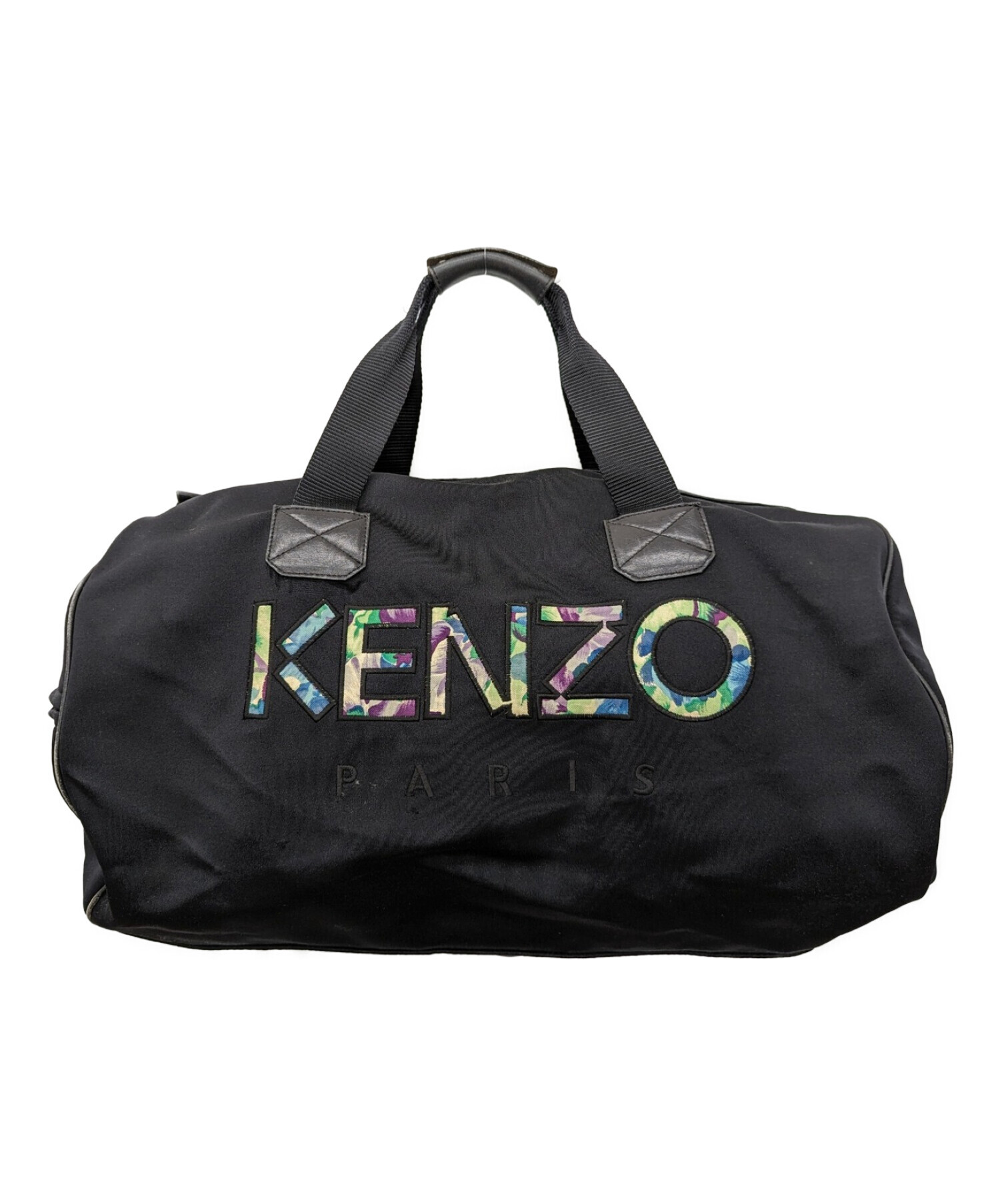 中古・古着通販】KENZO (ケンゾー) ロゴ ボストンバッグ ブラック×内側