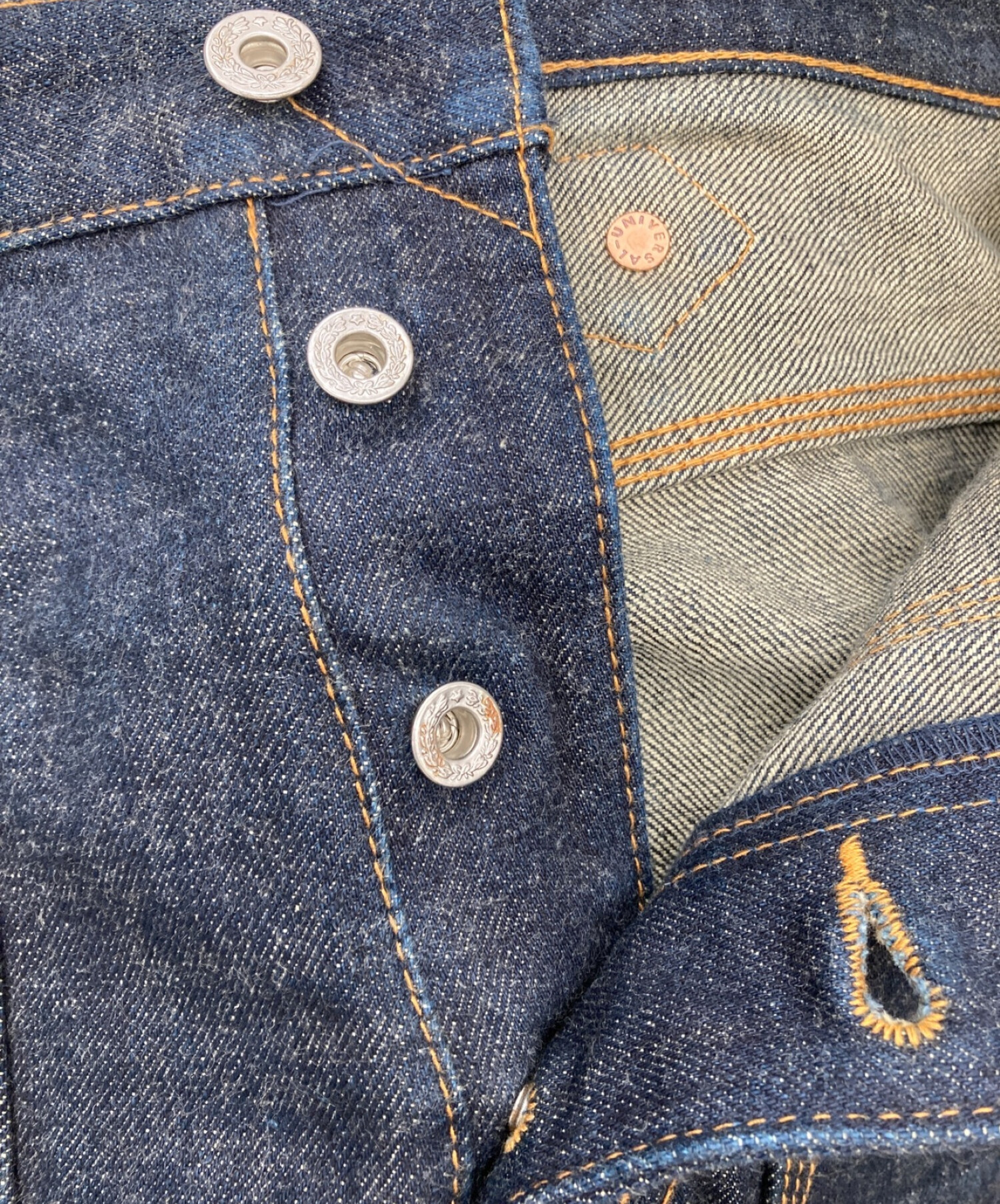 sugarhill classic double knee じみ denim