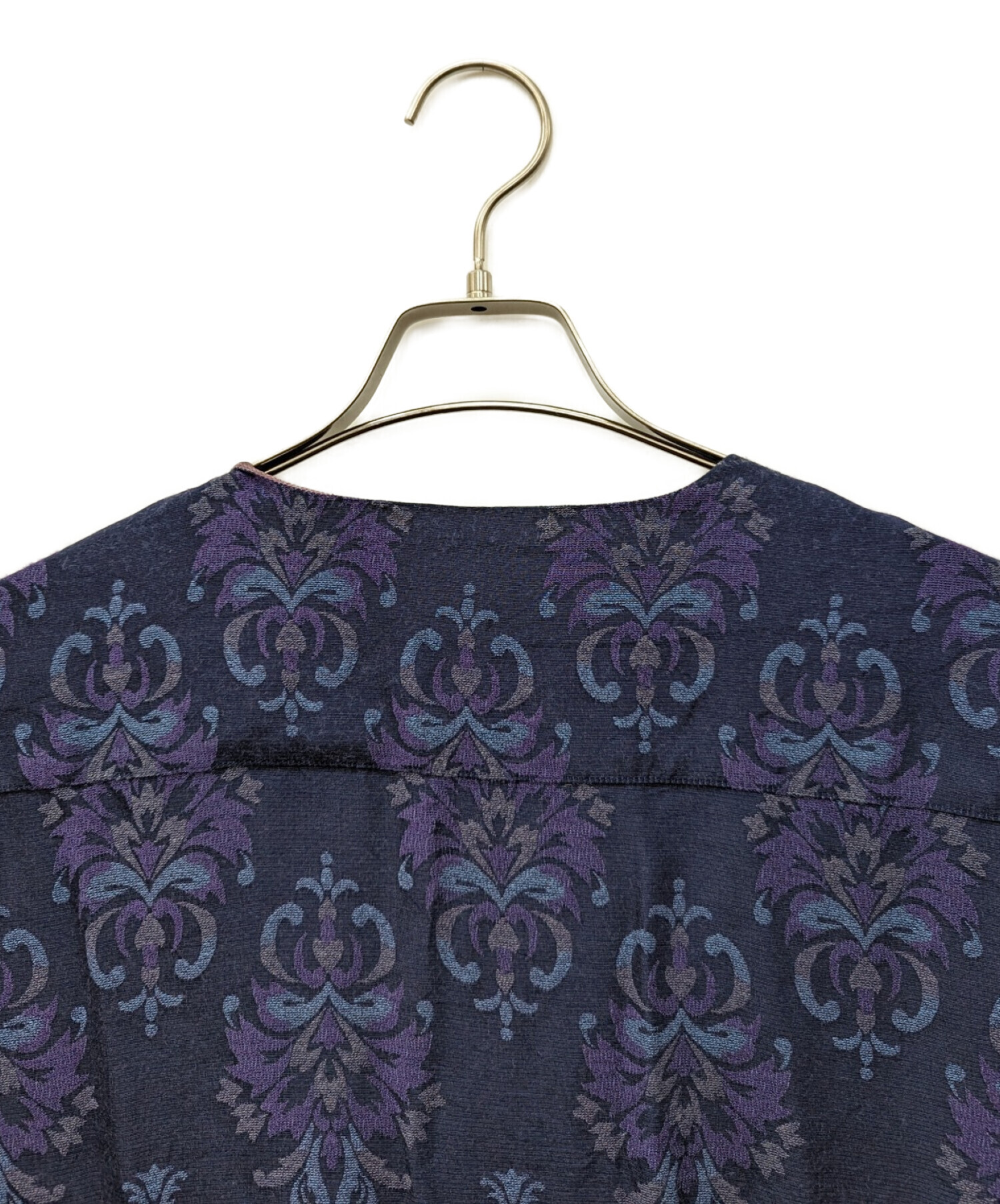 中古・古着通販】Needles (ニードルズ) V NECK SHIRT ネイビー サイズ 