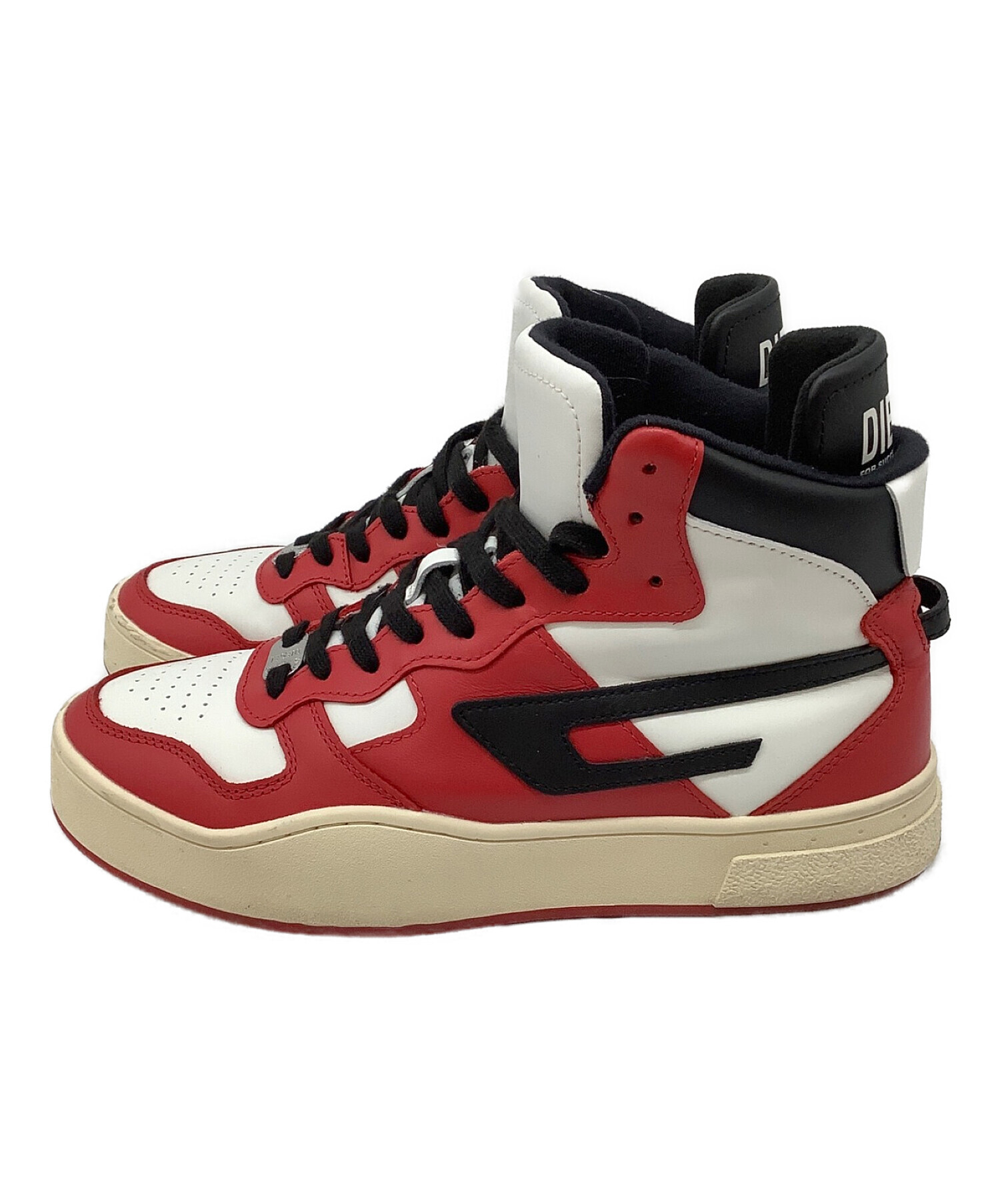 中古・古着通販】DIESEL (ディーゼル) ハイカットスニーカー レッド 