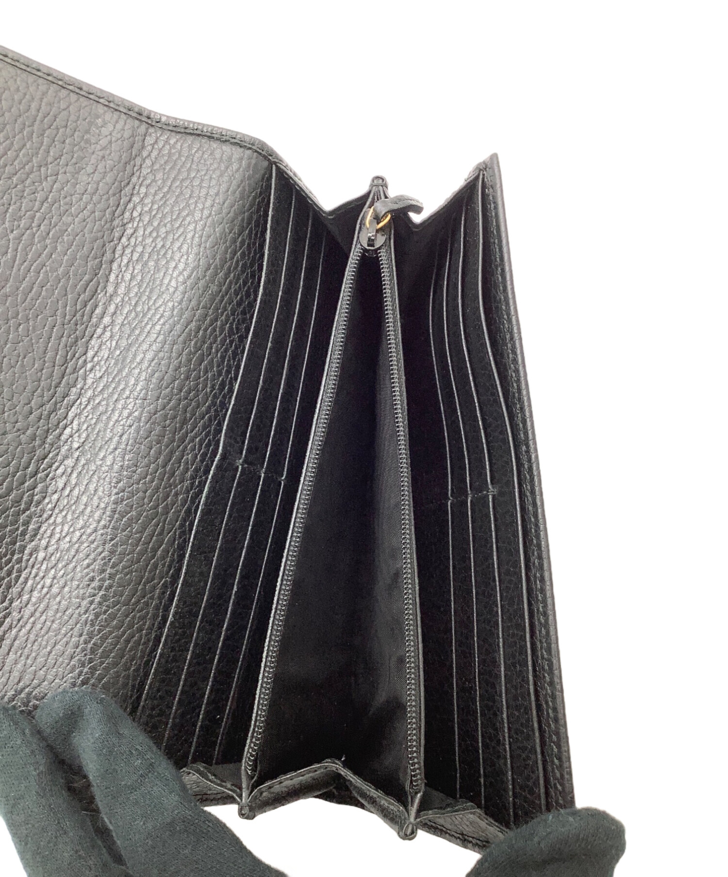 中古・古着通販】GUCCI (グッチ) ダブルG レザー コンチネンタル 