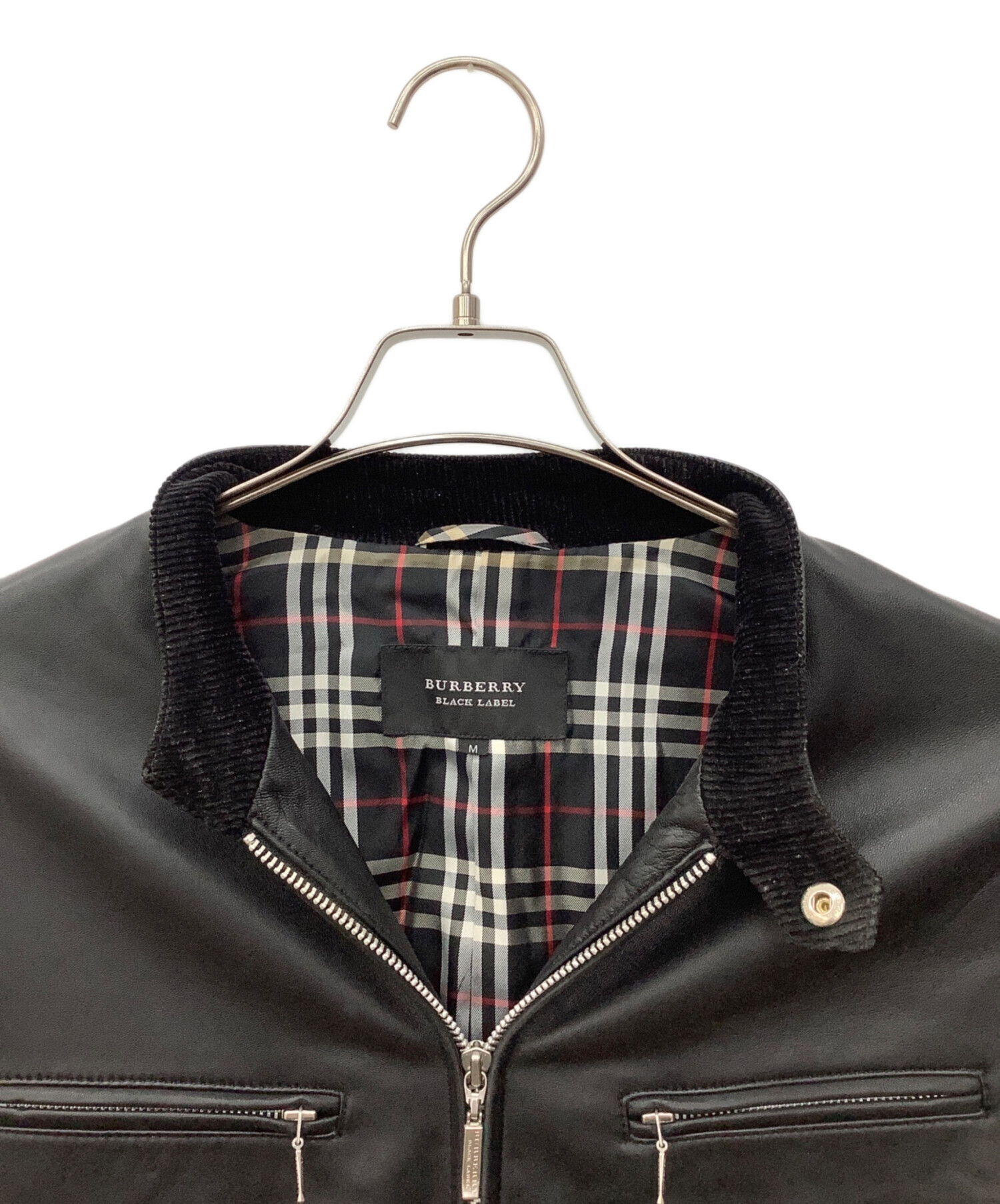 希少！』BURBERRY BLACK LABEL バーバリーブラックレーベル 羊革  