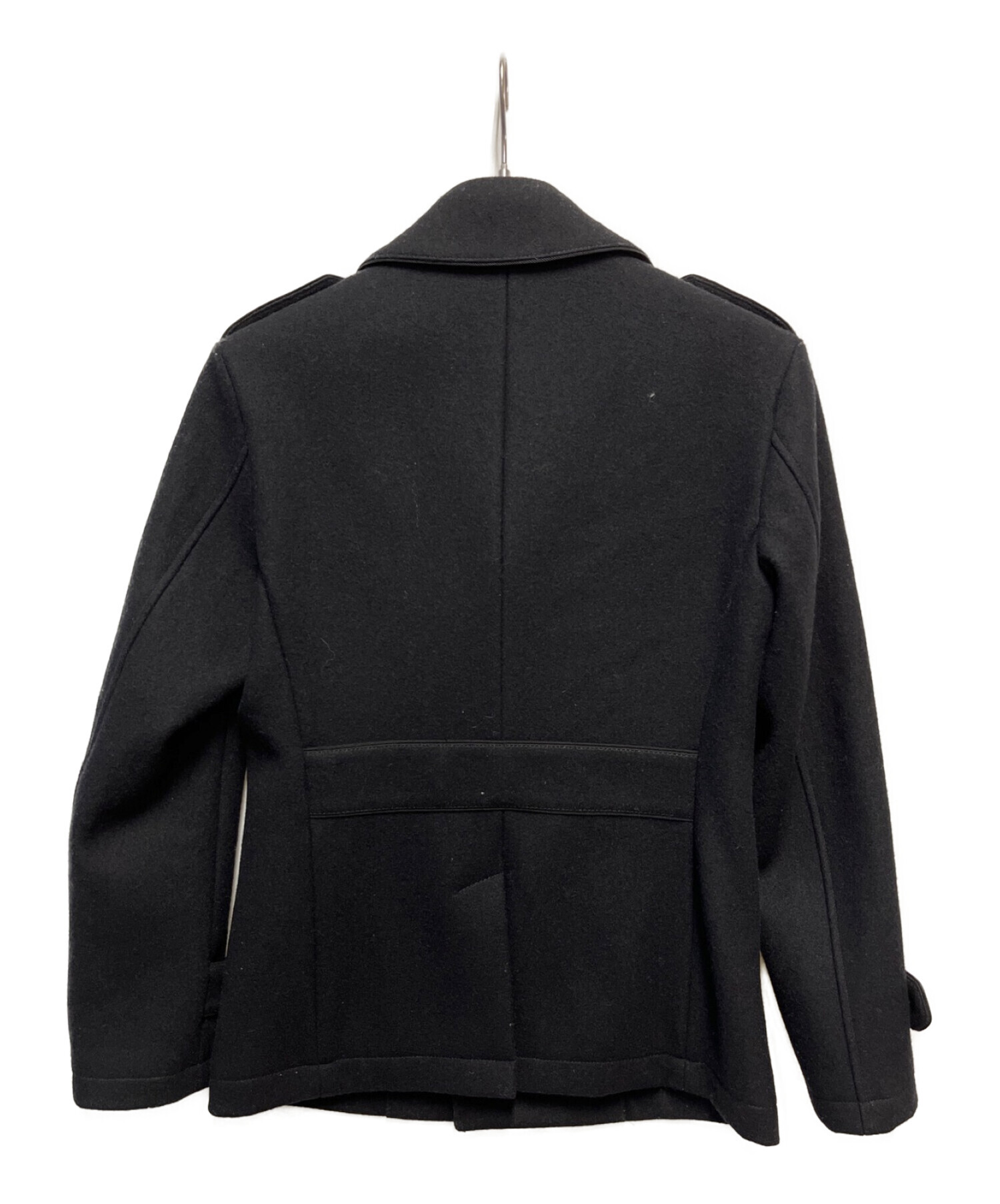BURBERRY BLACK LABEL (バーバリーブラックレーベル) Pコート ブラック サイズ:SIZE M