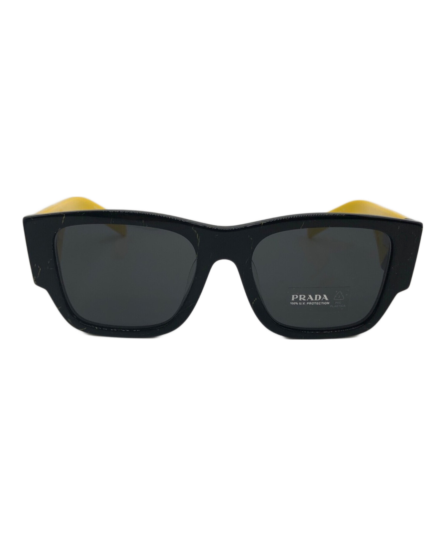 中古・古着通販】PRADA (プラダ) サングラス ブラック×イエロー 