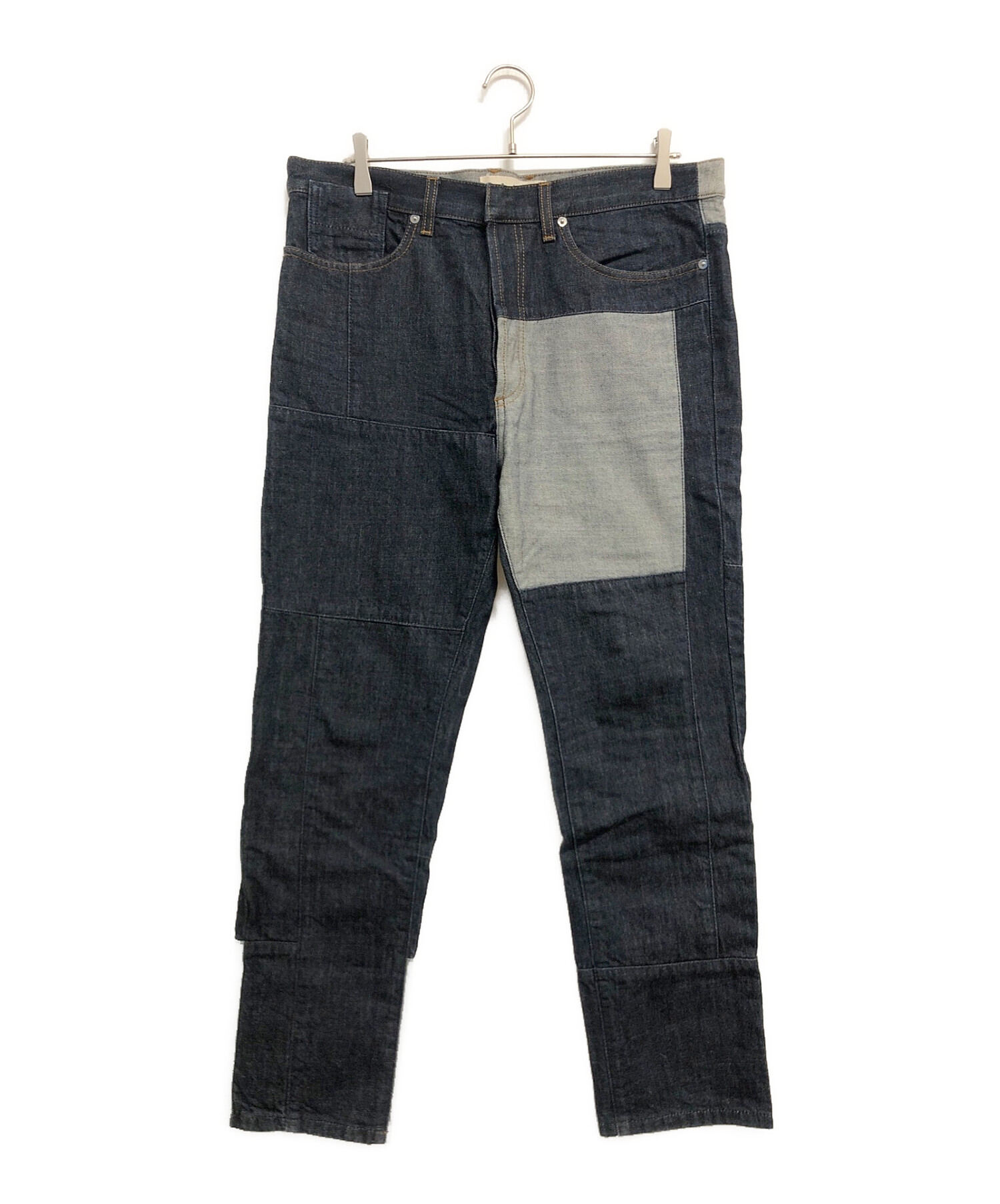 中古・古着通販】MARNI (マルニ) パッチワークデニムパンツ インディゴ  