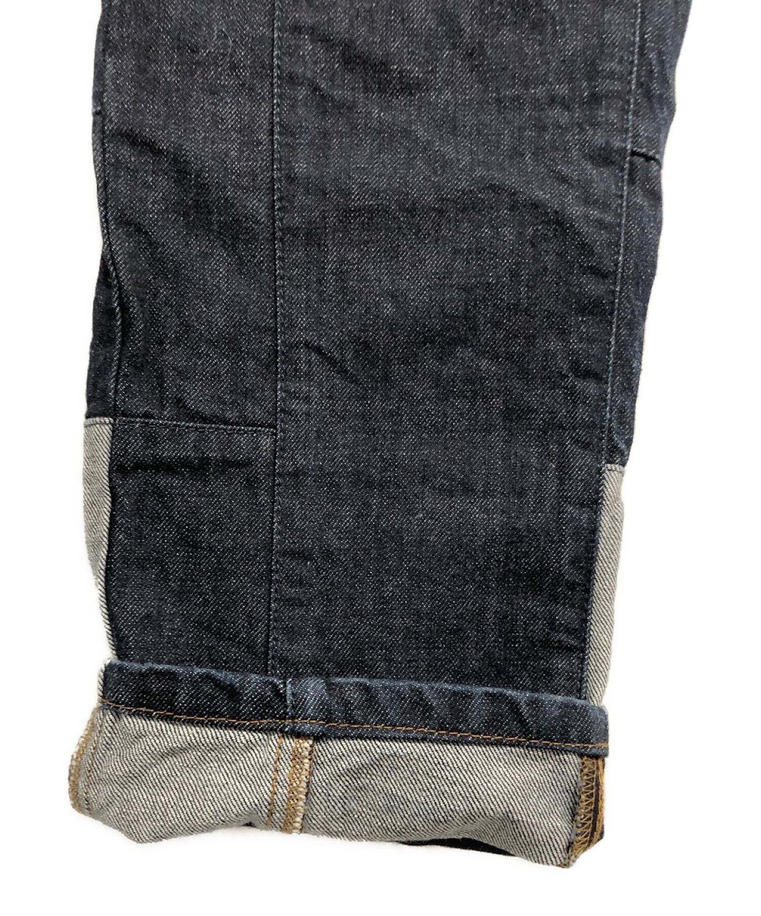 中古・古着通販】MARNI (マルニ) パッチワークデニムパンツ インディゴ  