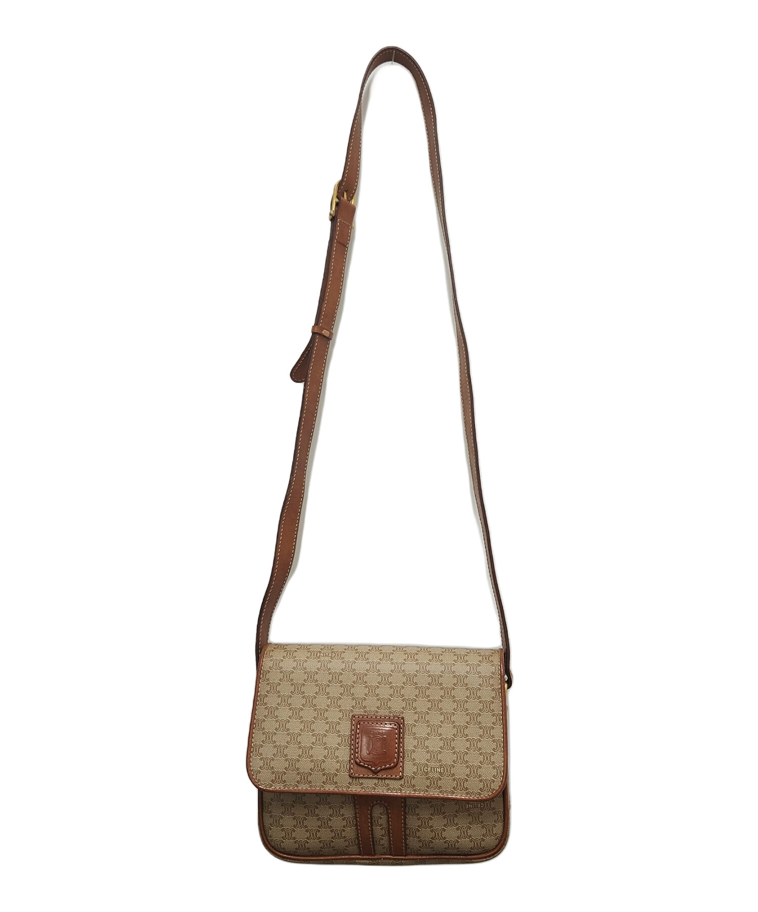 中古・古着通販】CELINE (セリーヌ) ショルダーバッグ ベージュ 