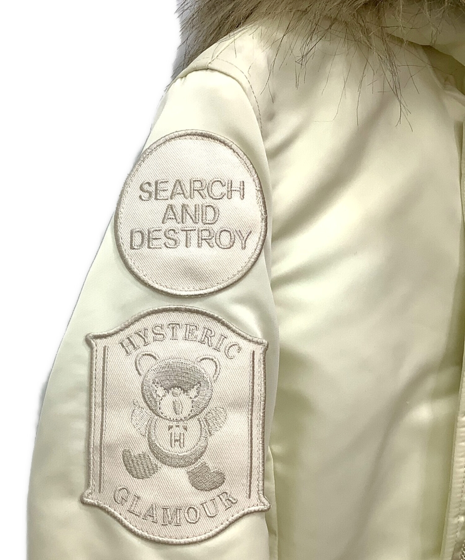 HYSTERIC GLAMOUR モッズコート デストロイ レディース 黒 中古・古着