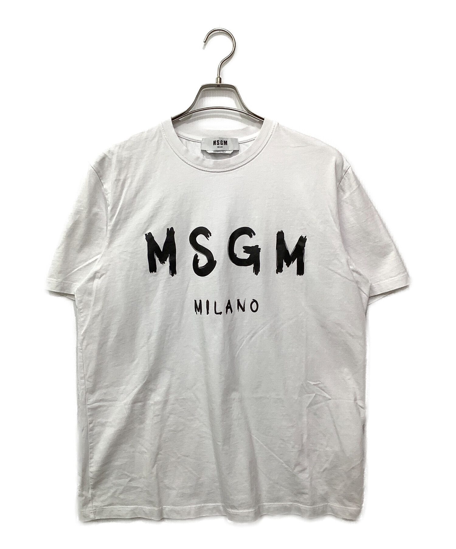 MSGM (エムエスジーエム) ロゴTシャツ ホワイト サイズ:L