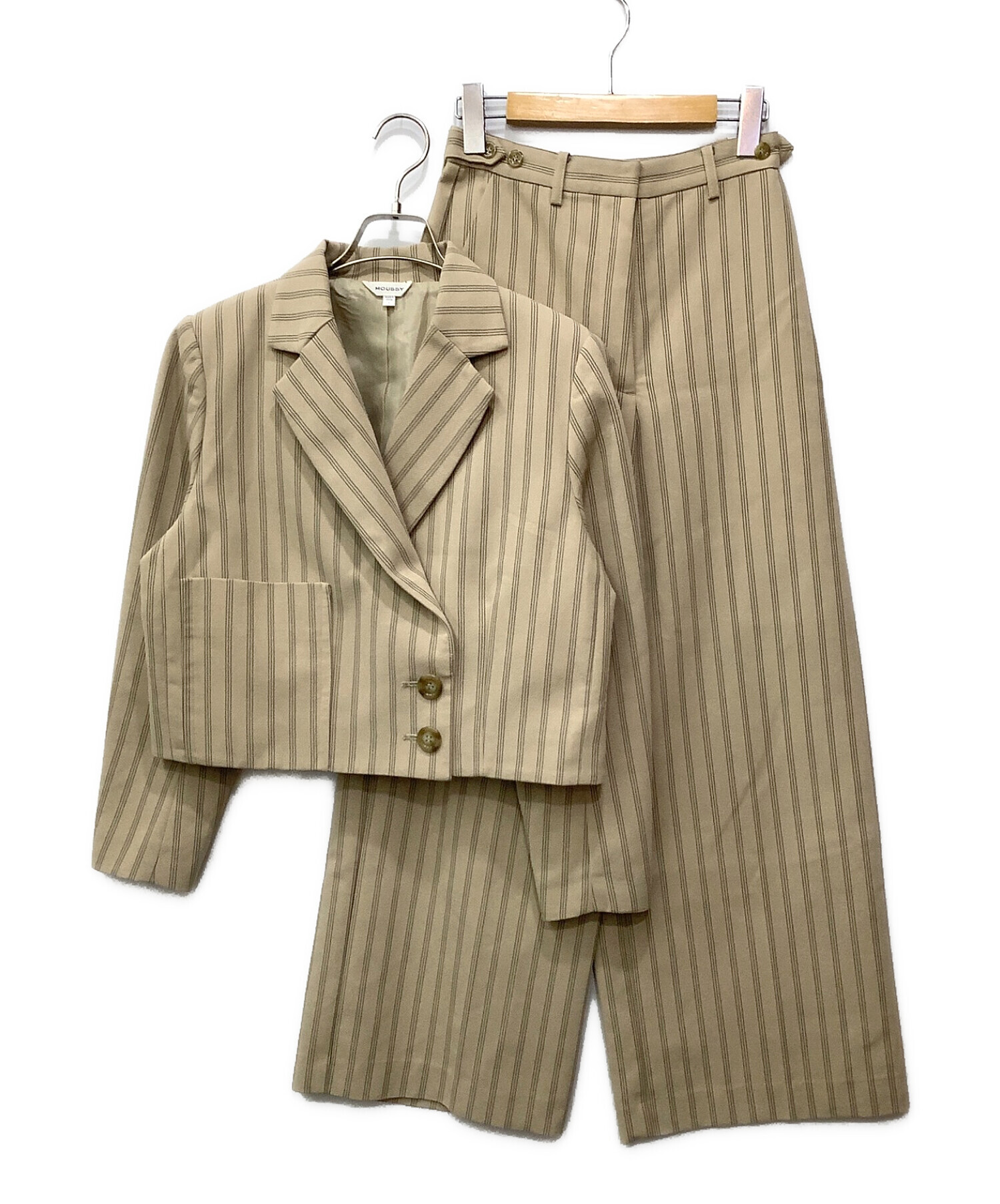 中古・古着通販】moussy (マウジー) クロップドダブルジャケット 