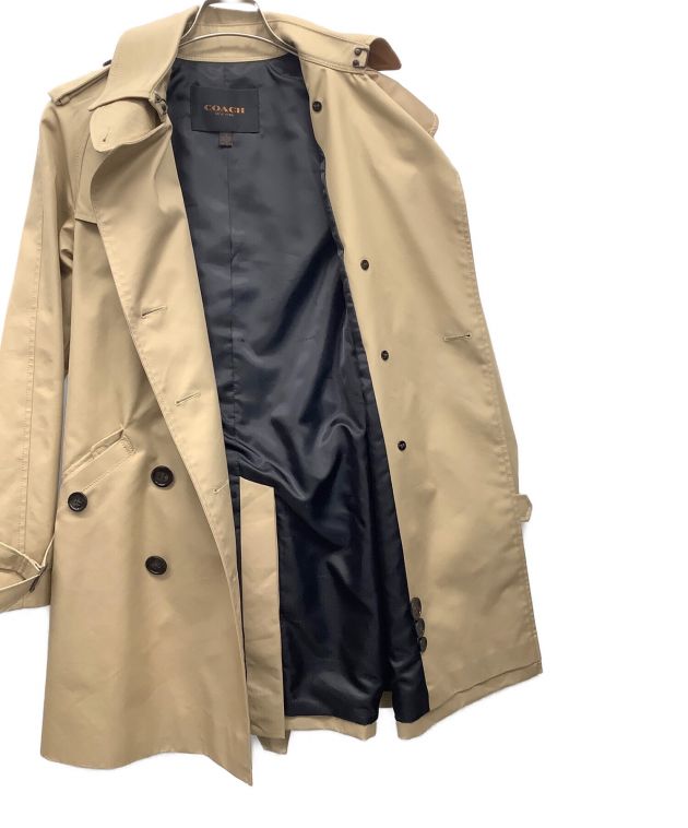 中古・古着通販】COACH (コーチ) トレンチコート ベージュ サイズ:XS 