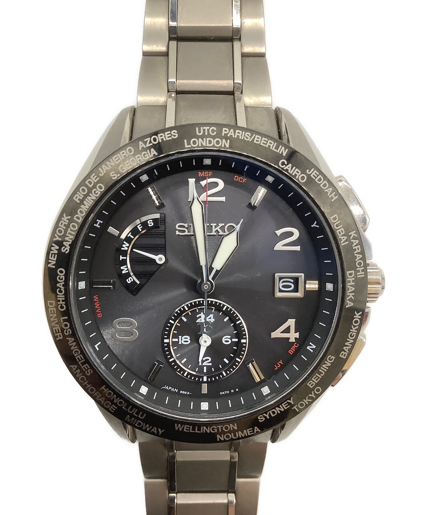 SEIKO セイコー クロノグラフ TITANIUM チタニウム V657-0B00 腕時計 