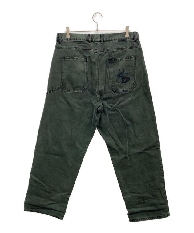 中古・古着通販】yardsale (ヤードセール) デニムパンツ グリーン  