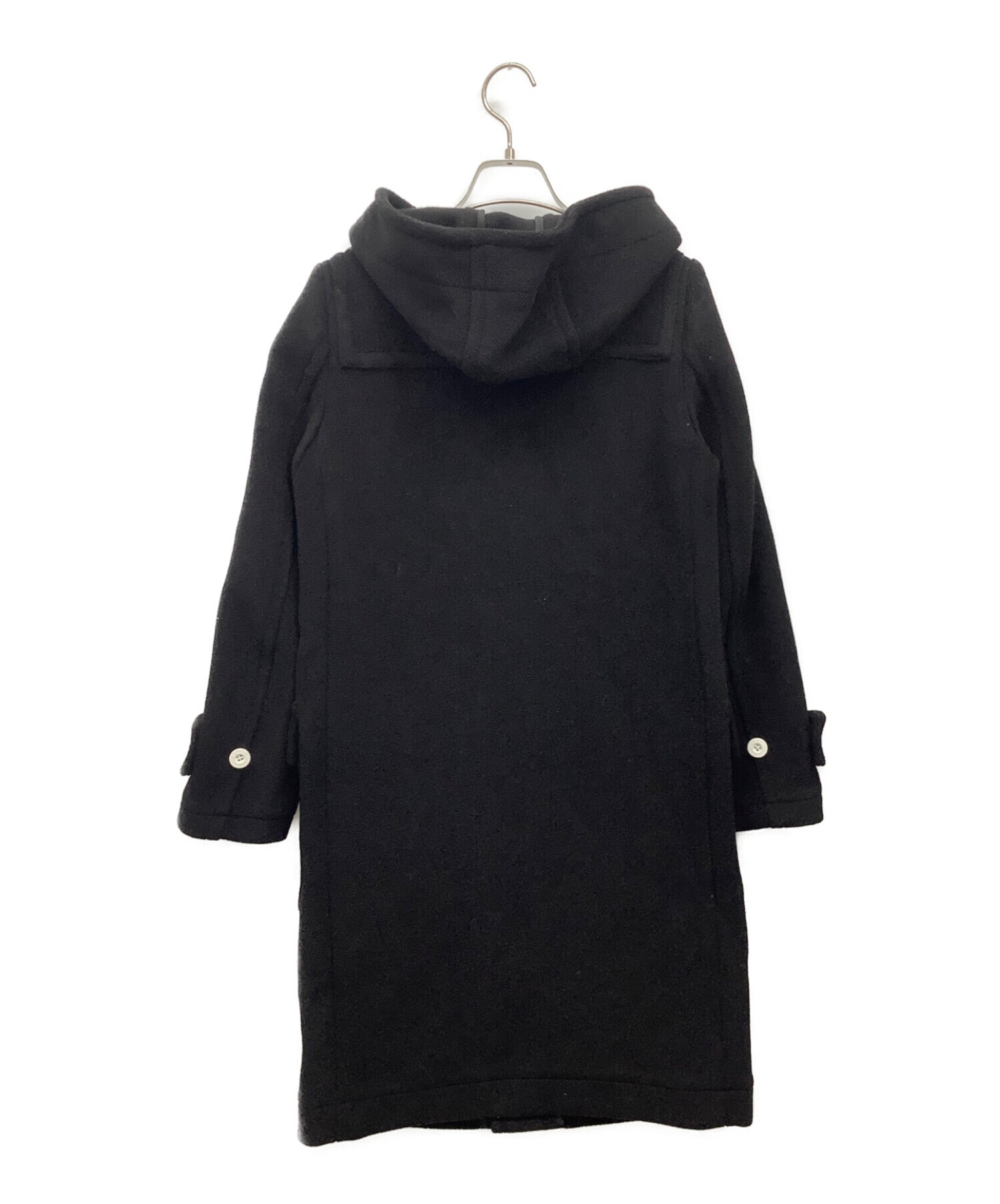 中古・古着通販】HYKE (ハイク) ダッフルコート ブラック サイズ 