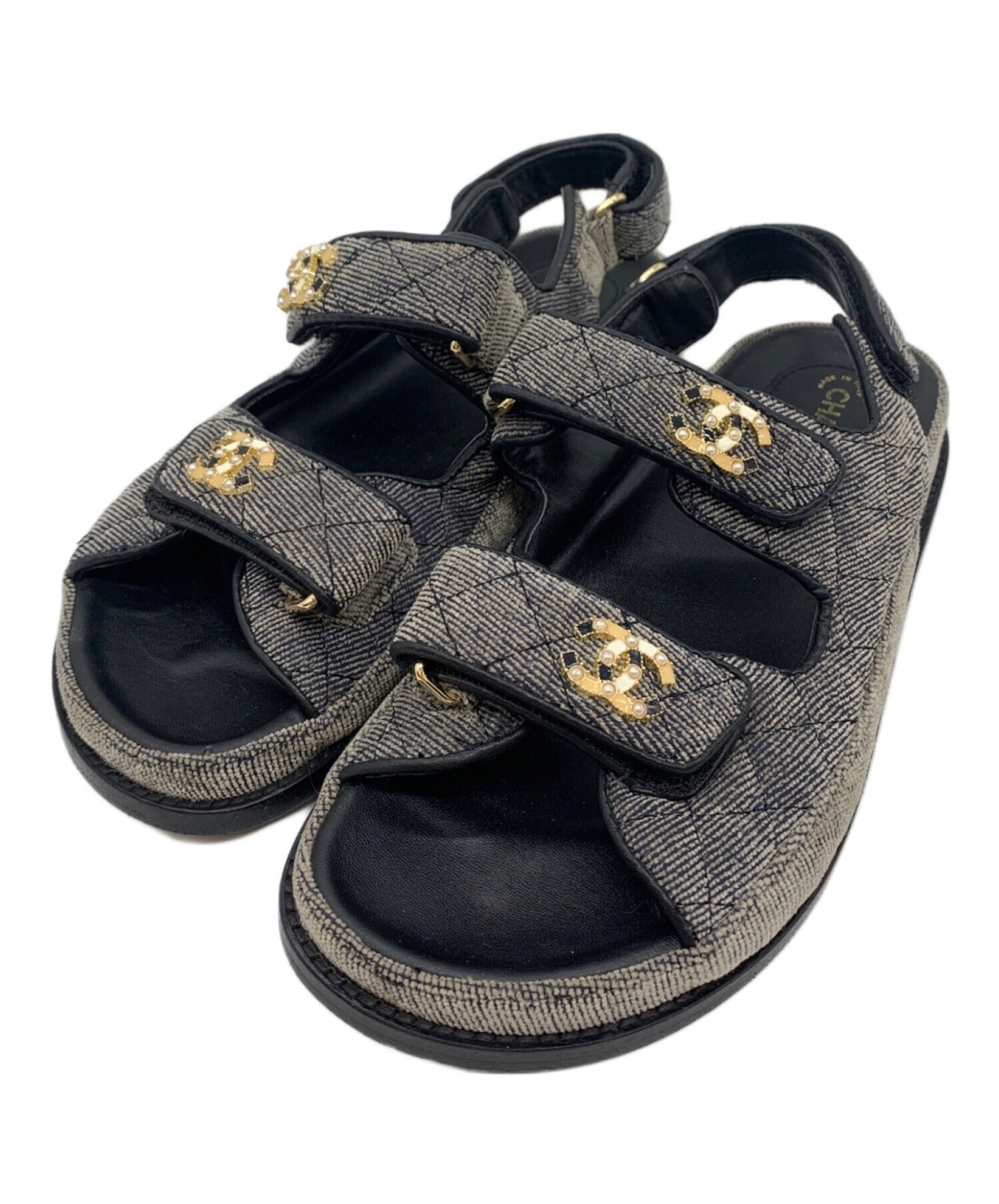 中古・古着通販】CHANEL (シャネル) ココマークサンダル サイズ:38C 