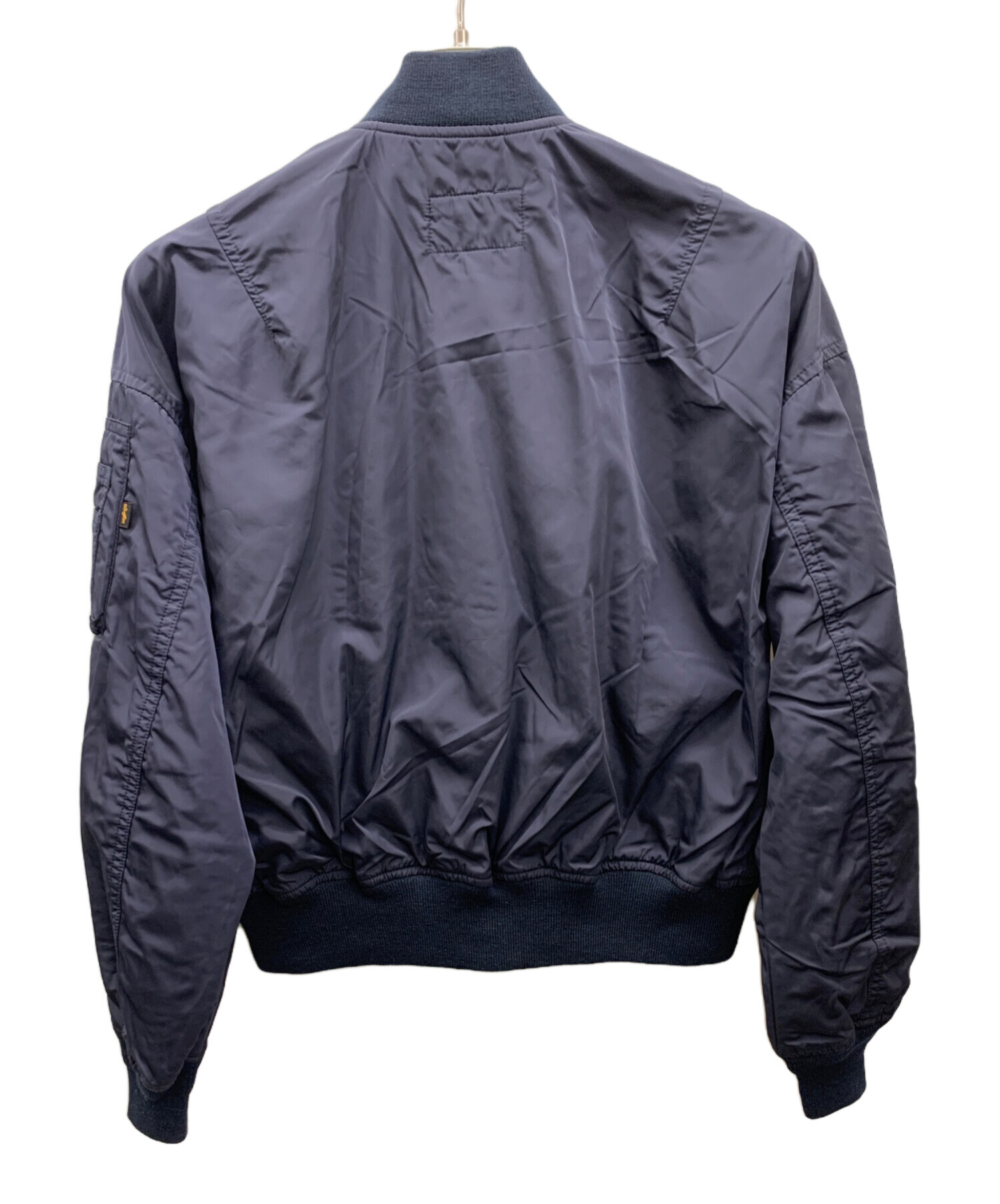 中古・古着通販】ALPHA (アルファ) MA-1ジャケット ネイビー×グレー 