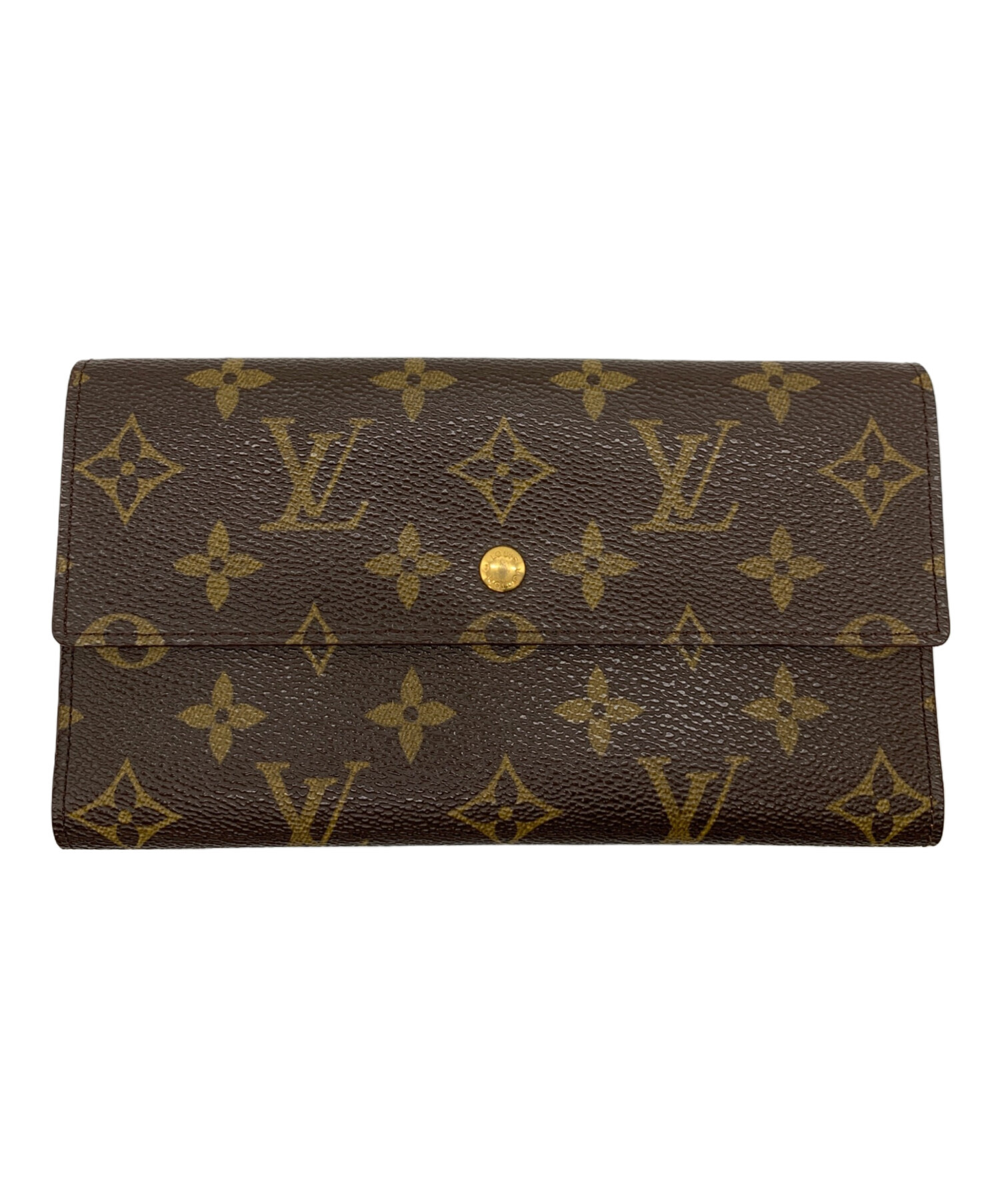 中古・古着通販】LOUIS VUITTON (ルイ ヴィトン) 長財布 ブラウン 