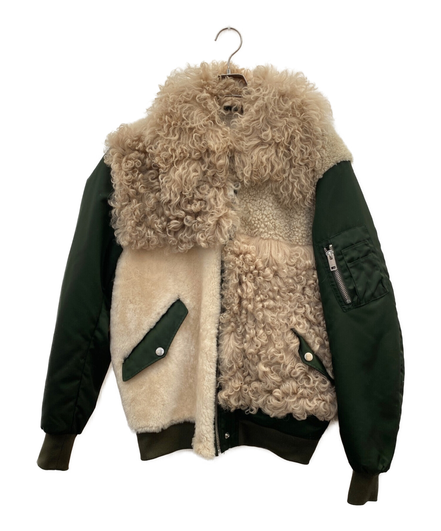 ファーパッチジャケット DIESEL 目まぐるしい