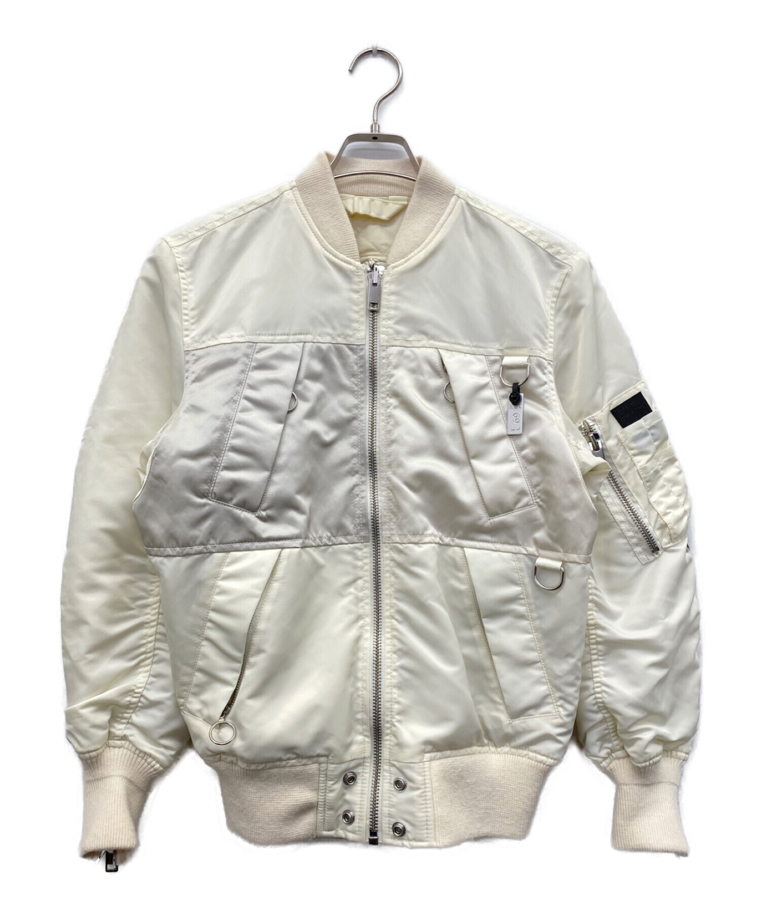 中古・古着通販】DIESEL (ディーゼル) リバーシブルブルゾン ホワイト 