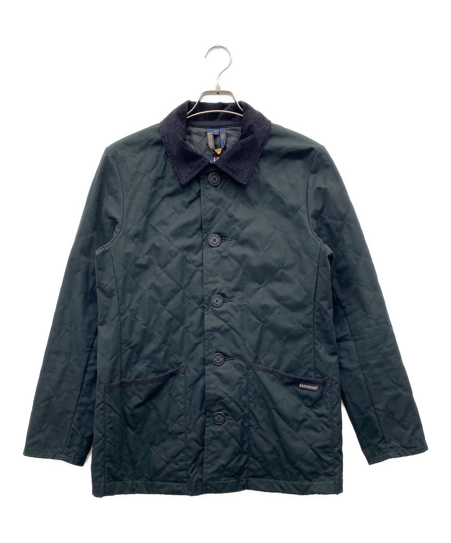 中古・古着通販】LAVENHAM (ラベンハム) キルティングコート ブラック 