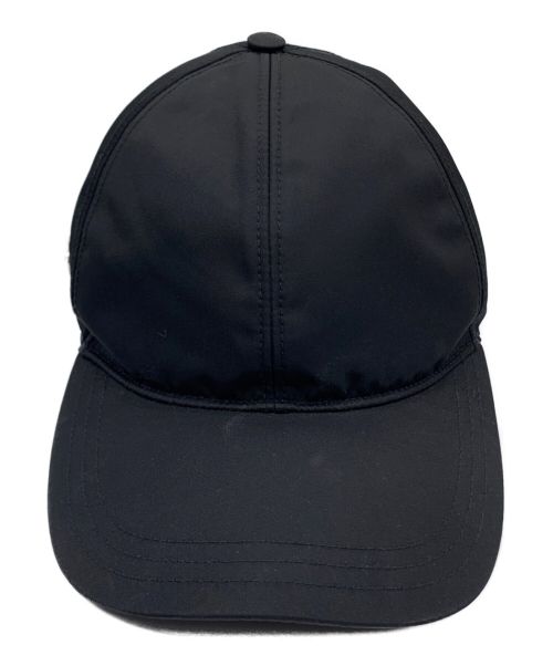 ■新品■未使用■ PRADA プラダ コットン100％ ベースボールキャップ 帽子 表記サイズ S メンズ レディース ブラック系 AQ1246