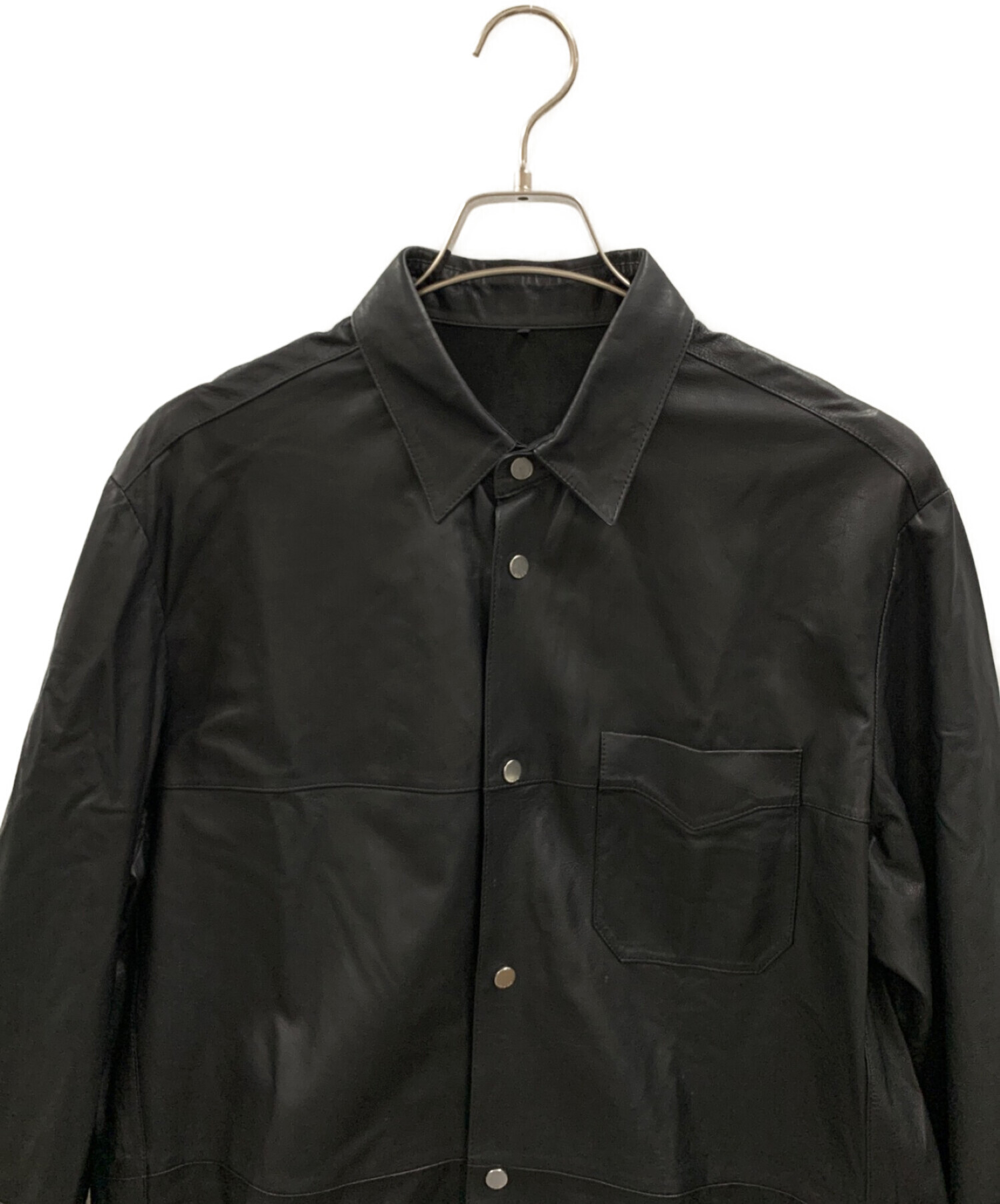 中古・古着通販】HUGO HUGO BOSS (ヒューゴ ヒューゴボス) ラムレザー 