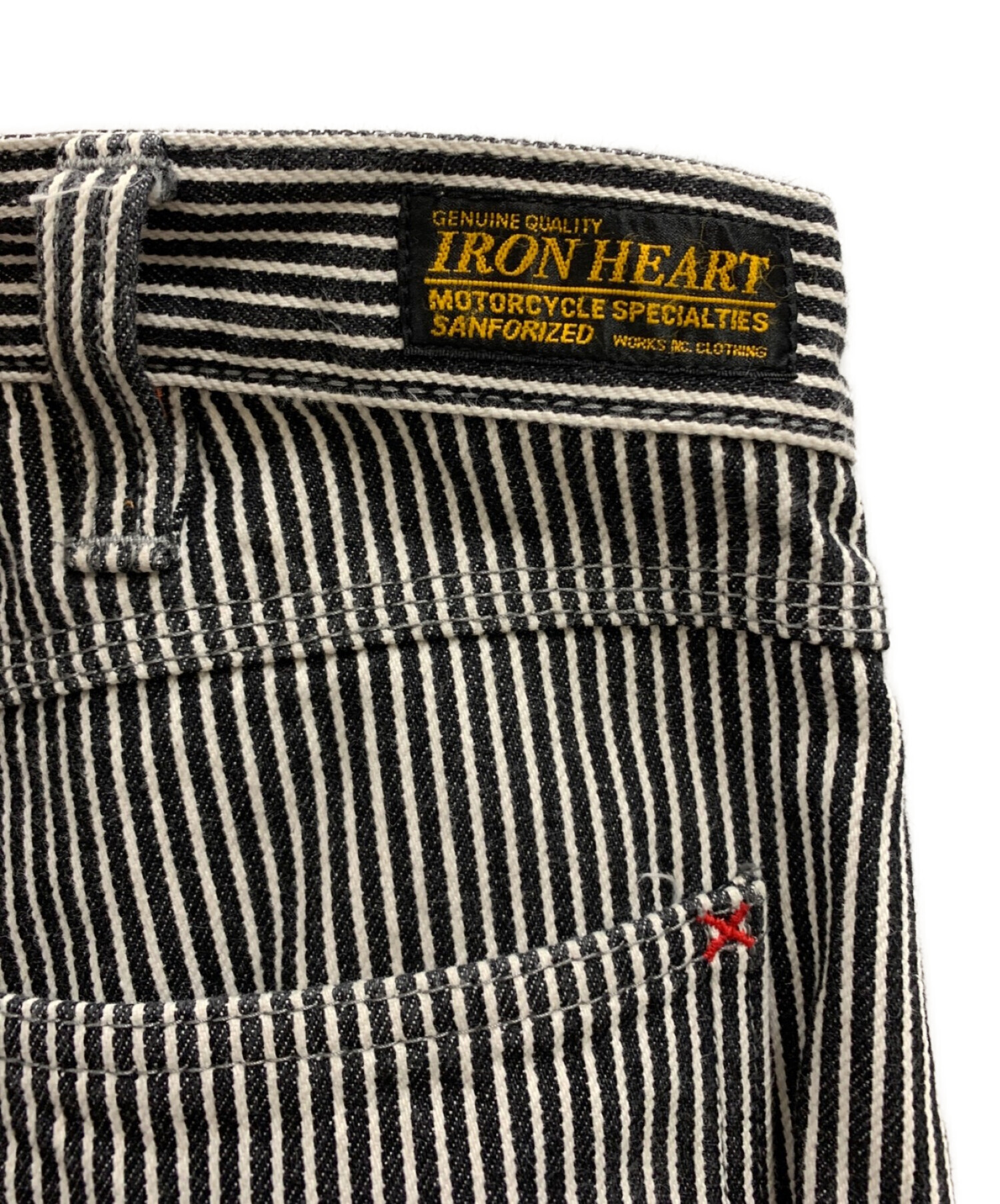 中古・古着通販】IRON HEART (アイアンハート) ヒッコリーワークパンツ 