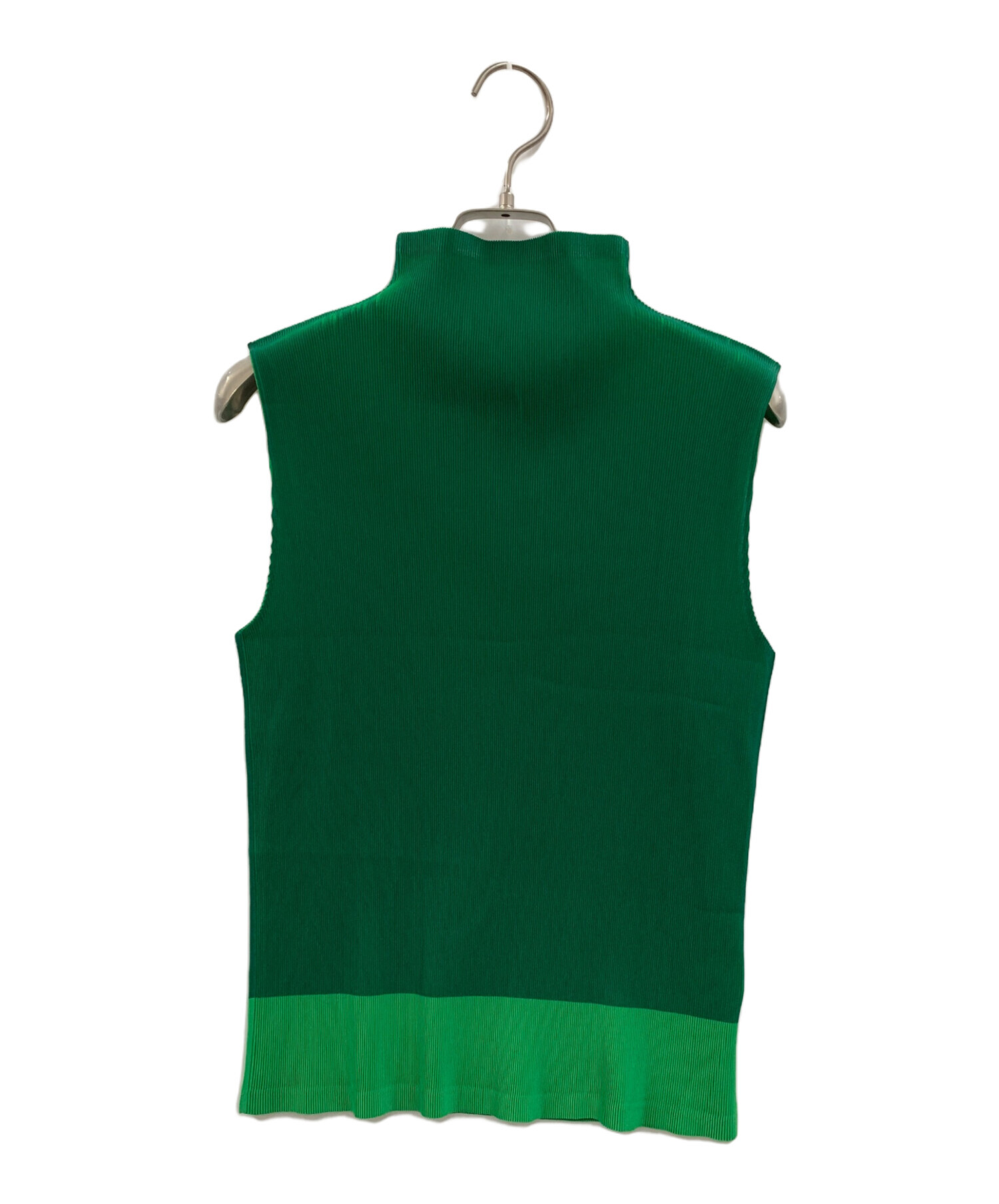 プリーツプリーズ ノースリーブ グリーン サイズ3